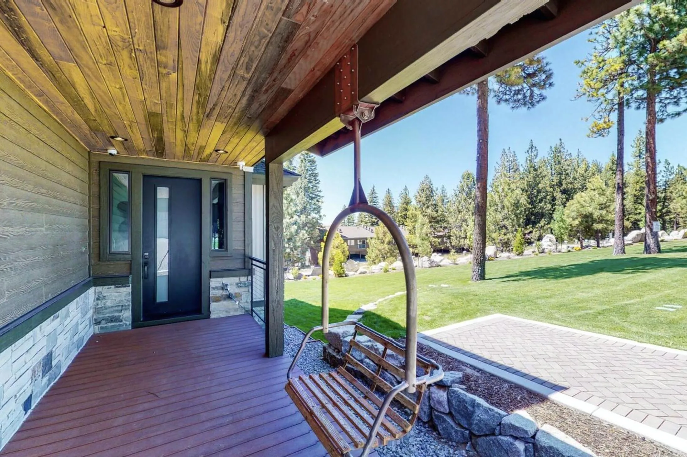 Patio in Gondola Vista Luxury Villas by Ski Heavenly & Beaches