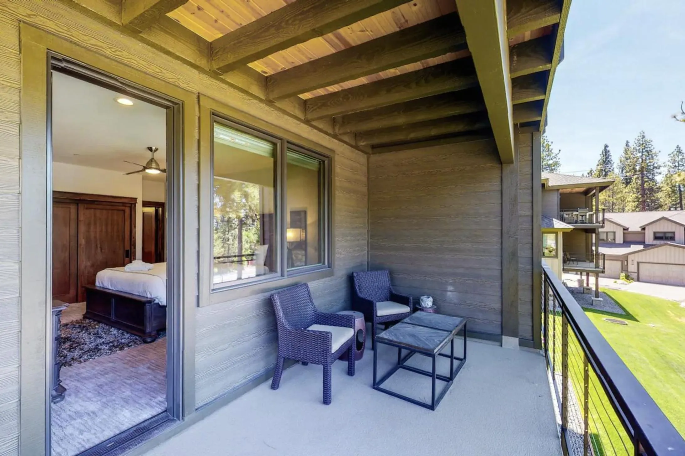 Patio in Gondola Vista Luxury Villas by Ski Heavenly & Beaches