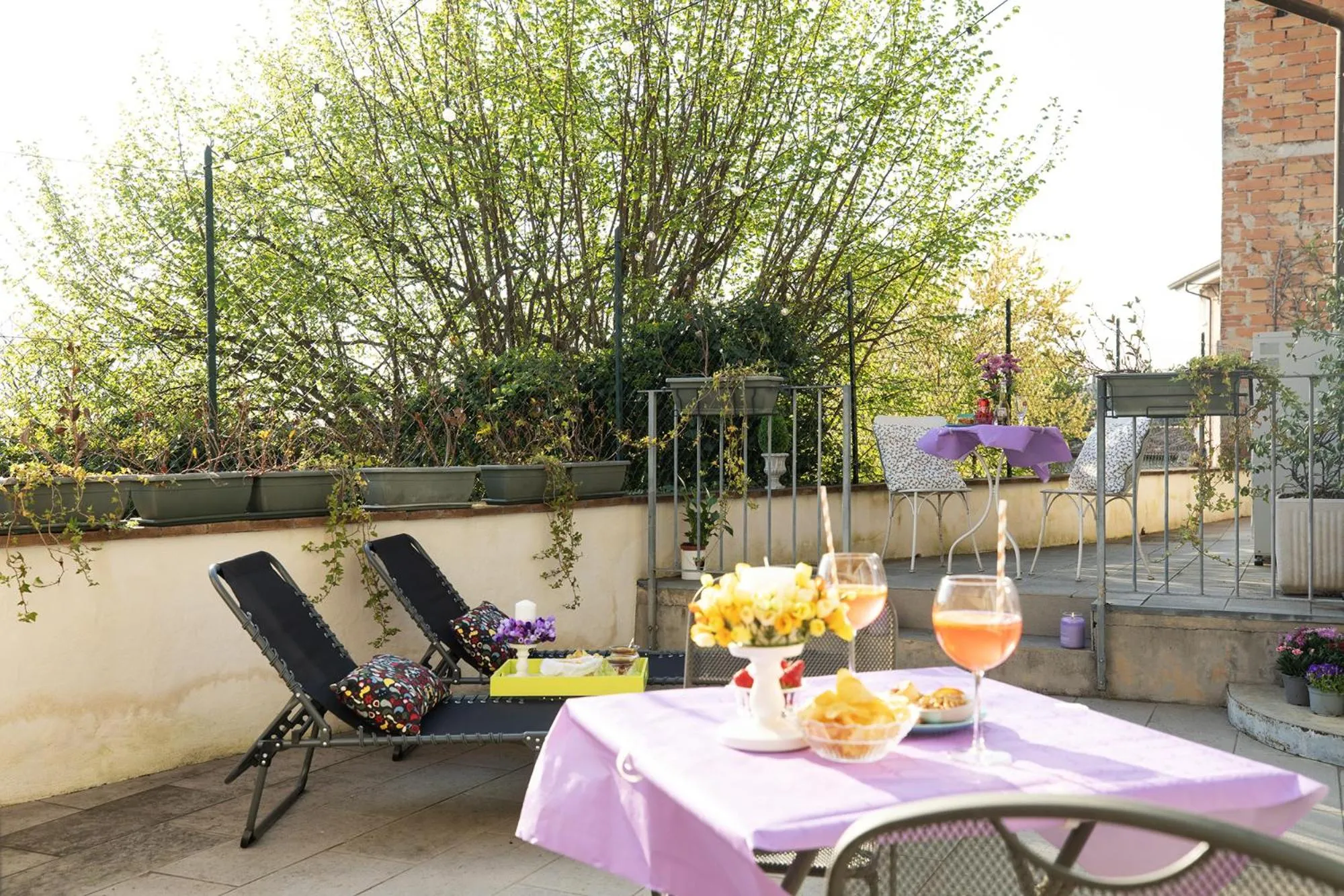 Patio in Relais La Rocca Solferino
