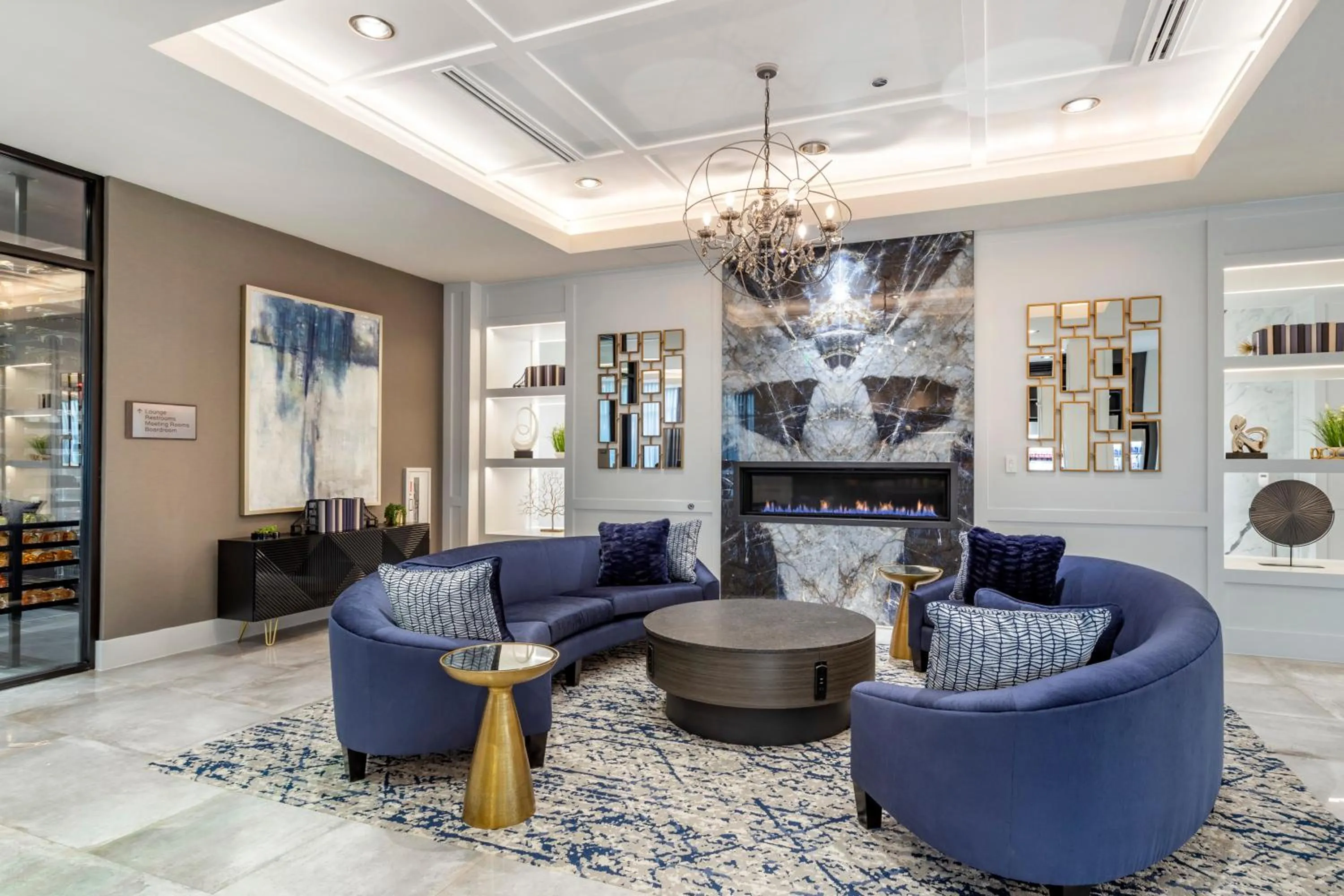 Seating area in Cambria Hotel Austin Uptown near the Domain