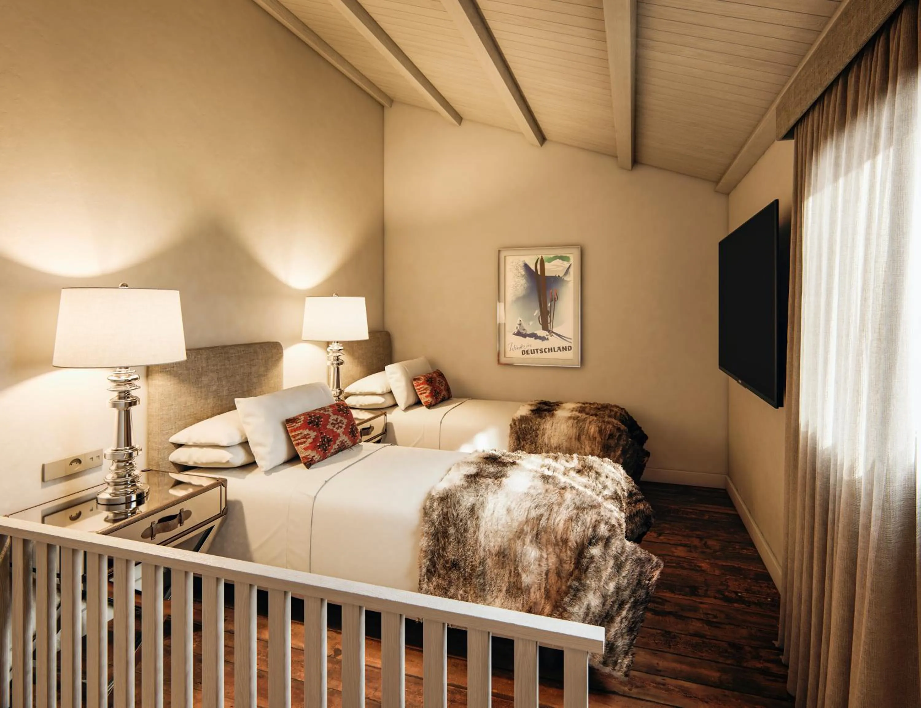 Bed in Hotel Maribel