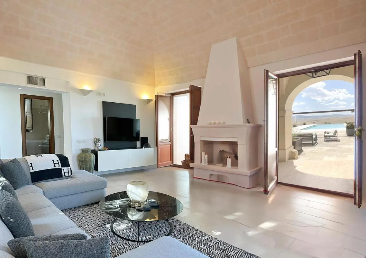 Living room in Villa Matera