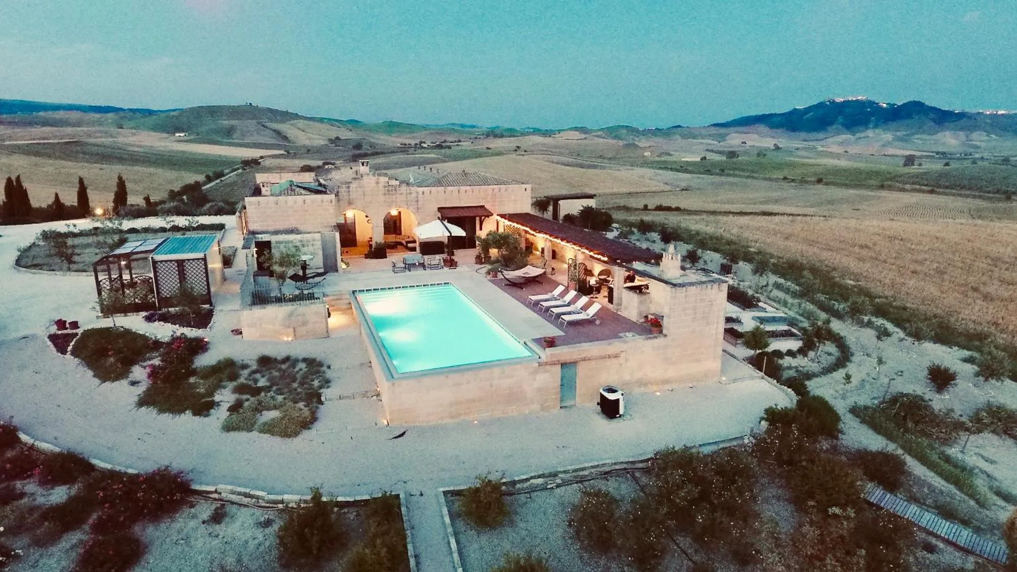 Bird's eye view in Villa Matera
