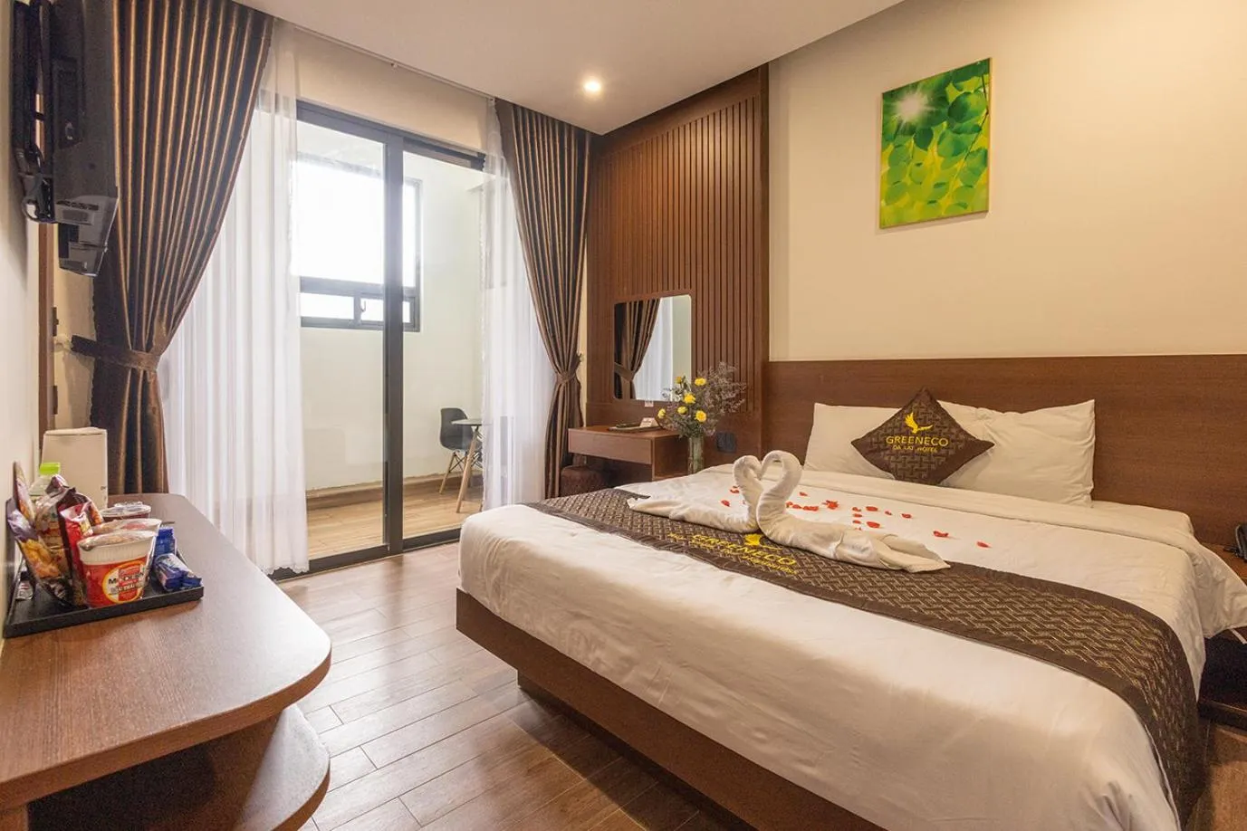 Bedroom, Bed in GREENECO DA LAT HOTEL - Khách sạn Green Eco Đà Lạt
