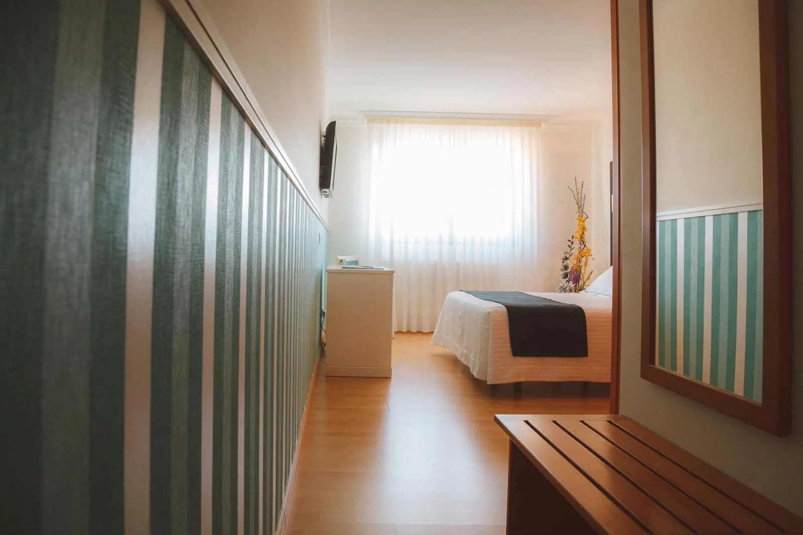 Bed in Hotel Lombiña