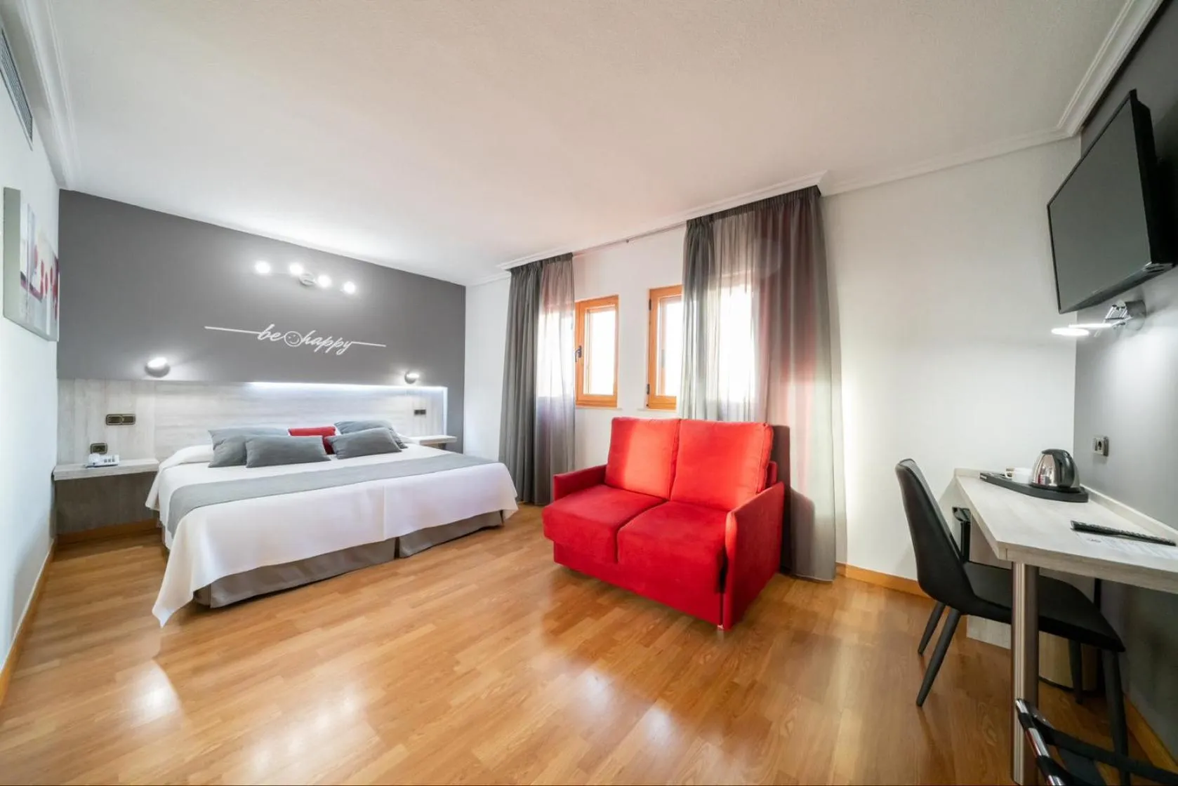 Bed in Hotel Mozárbez Salamanca