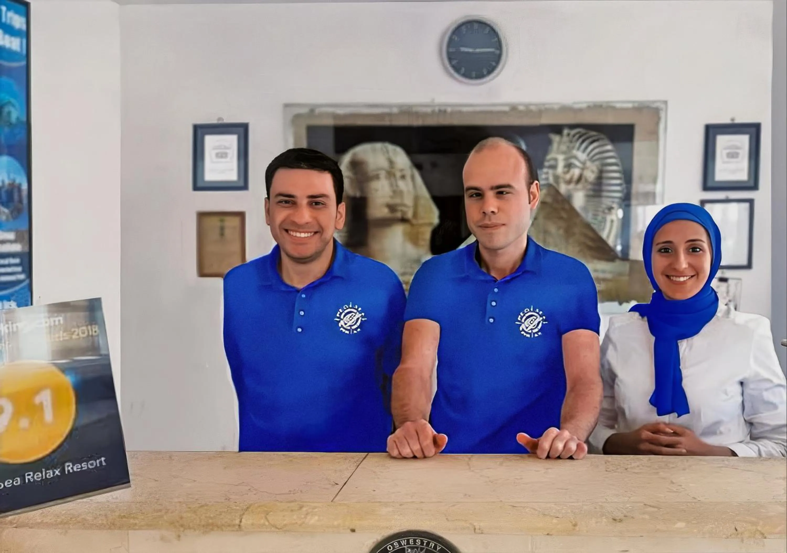 Staff in Red Sea Relax Hotel