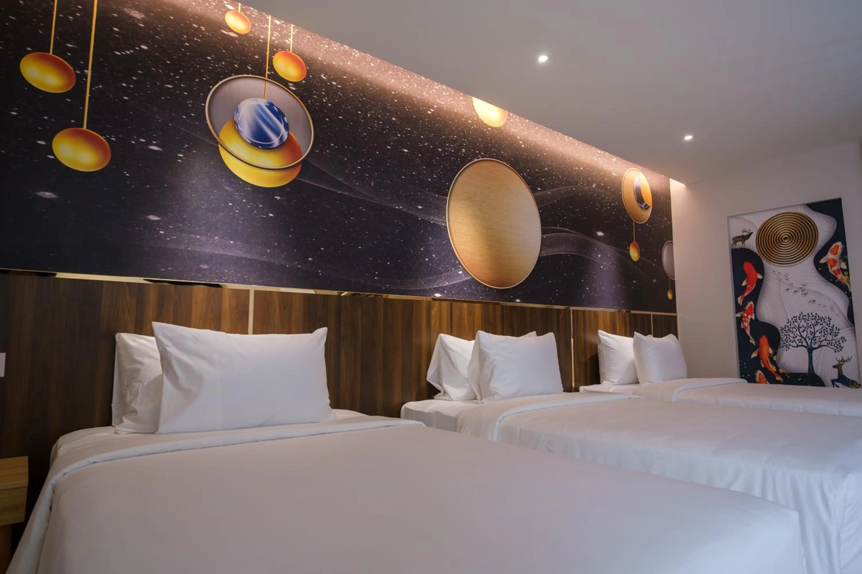 Bed in Dai Nam Boutique Hotel