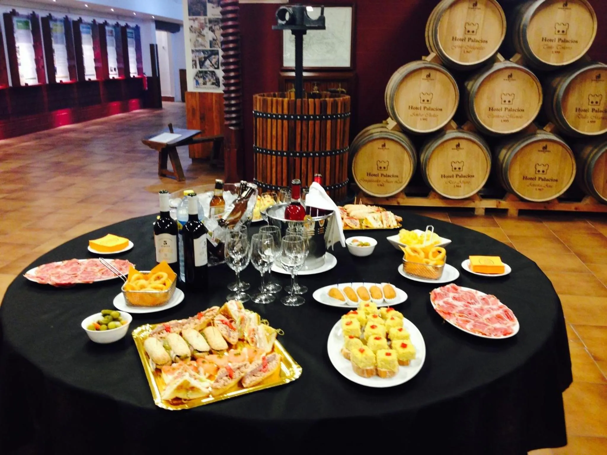 Food and drinks in Hotel Palacios