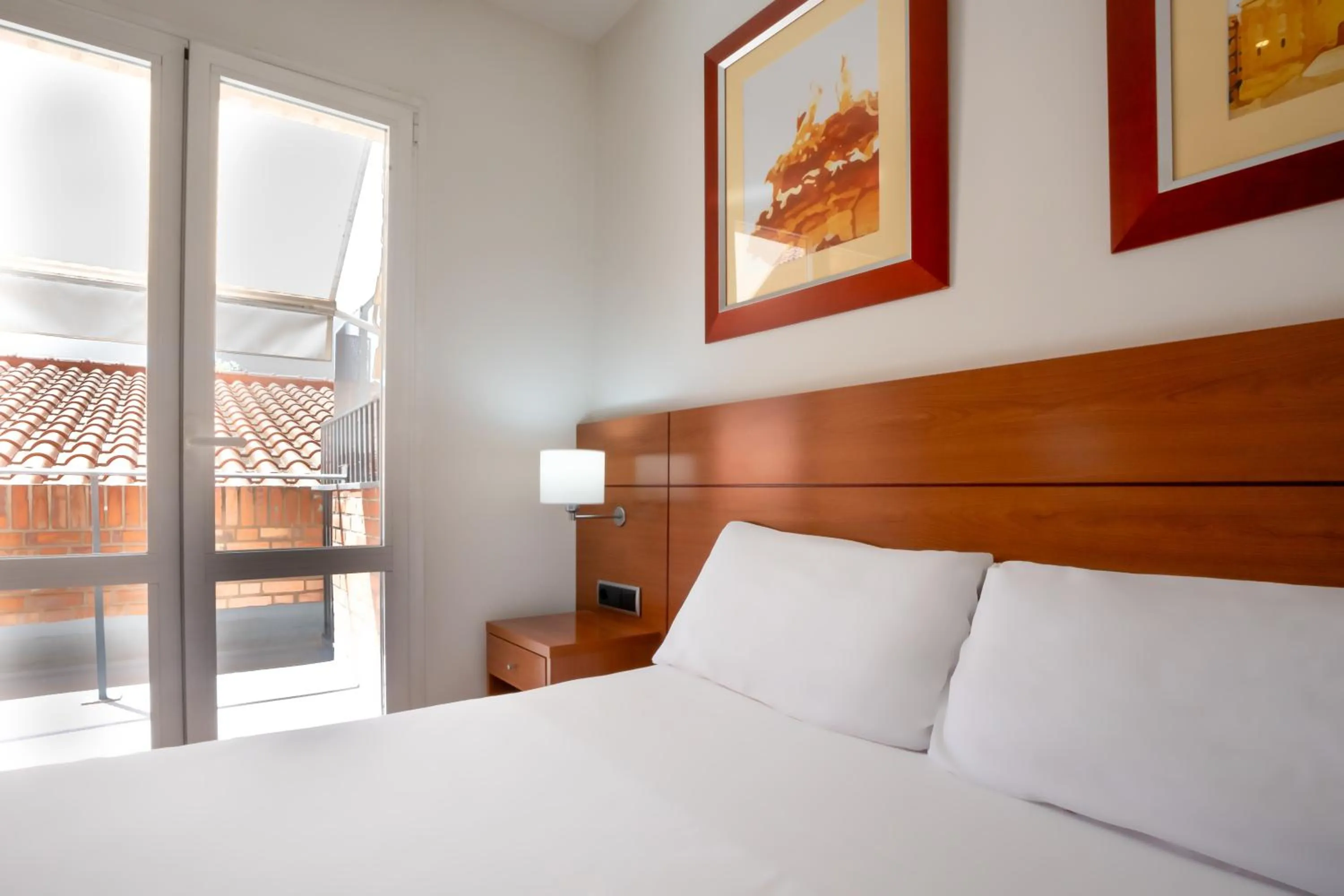 Bed in Hotel Palacios