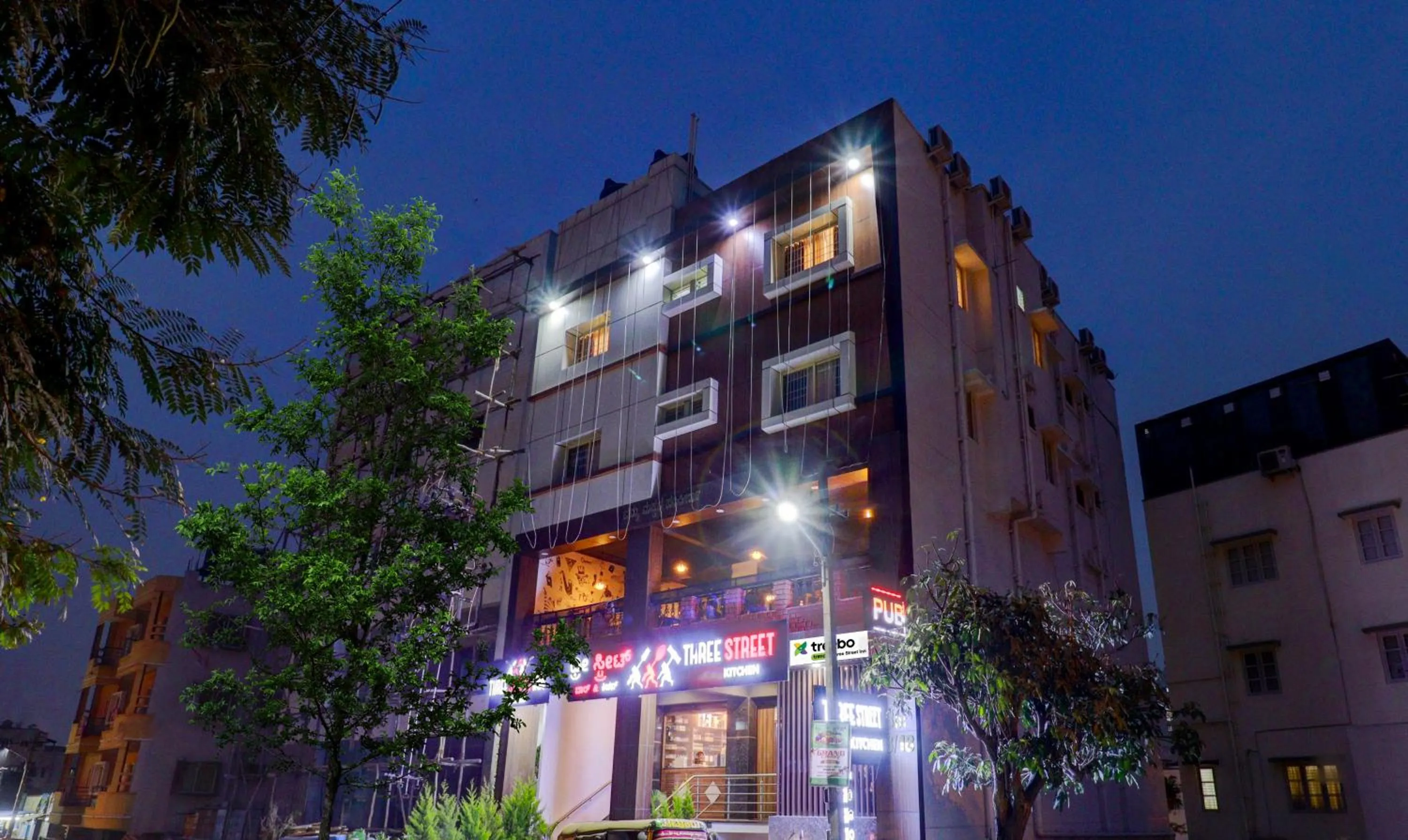 Property building in Treebo Three Street Inn