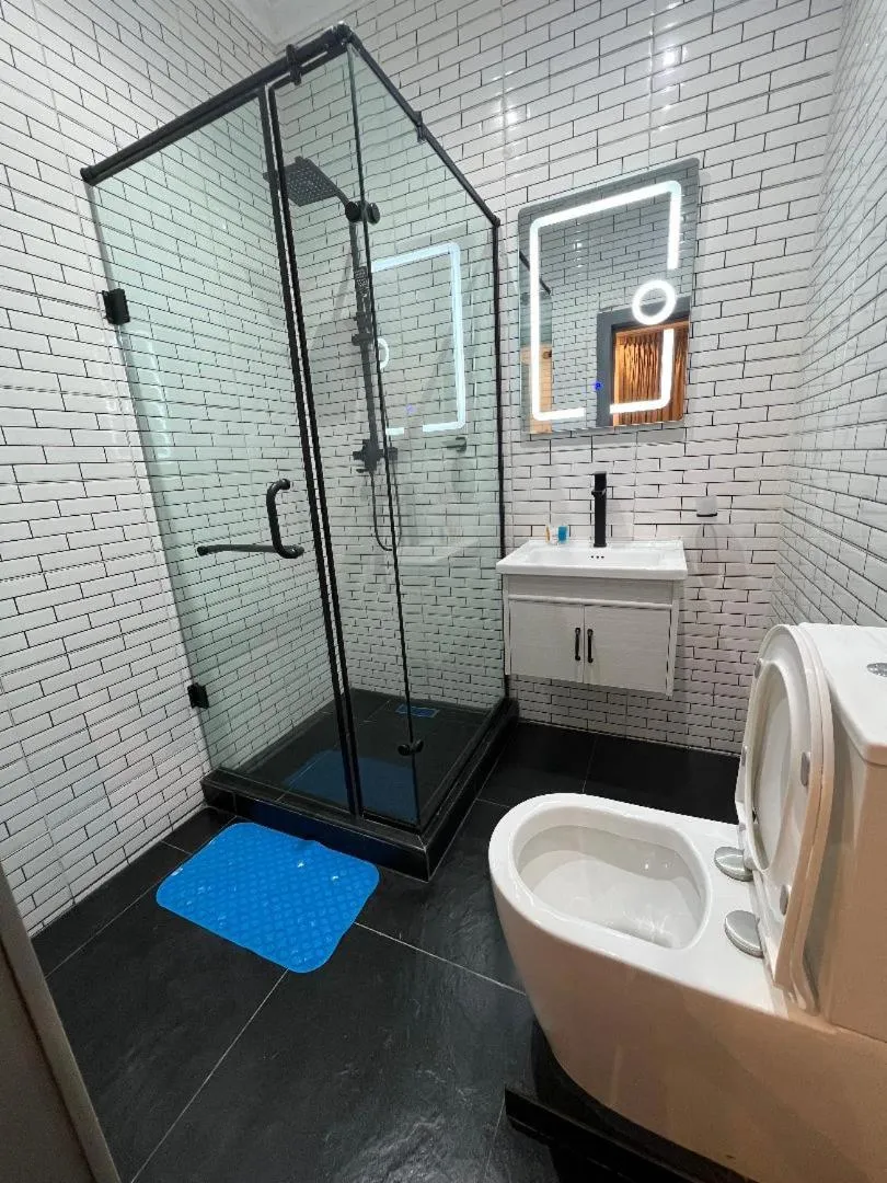 Shower in Bricks Residence