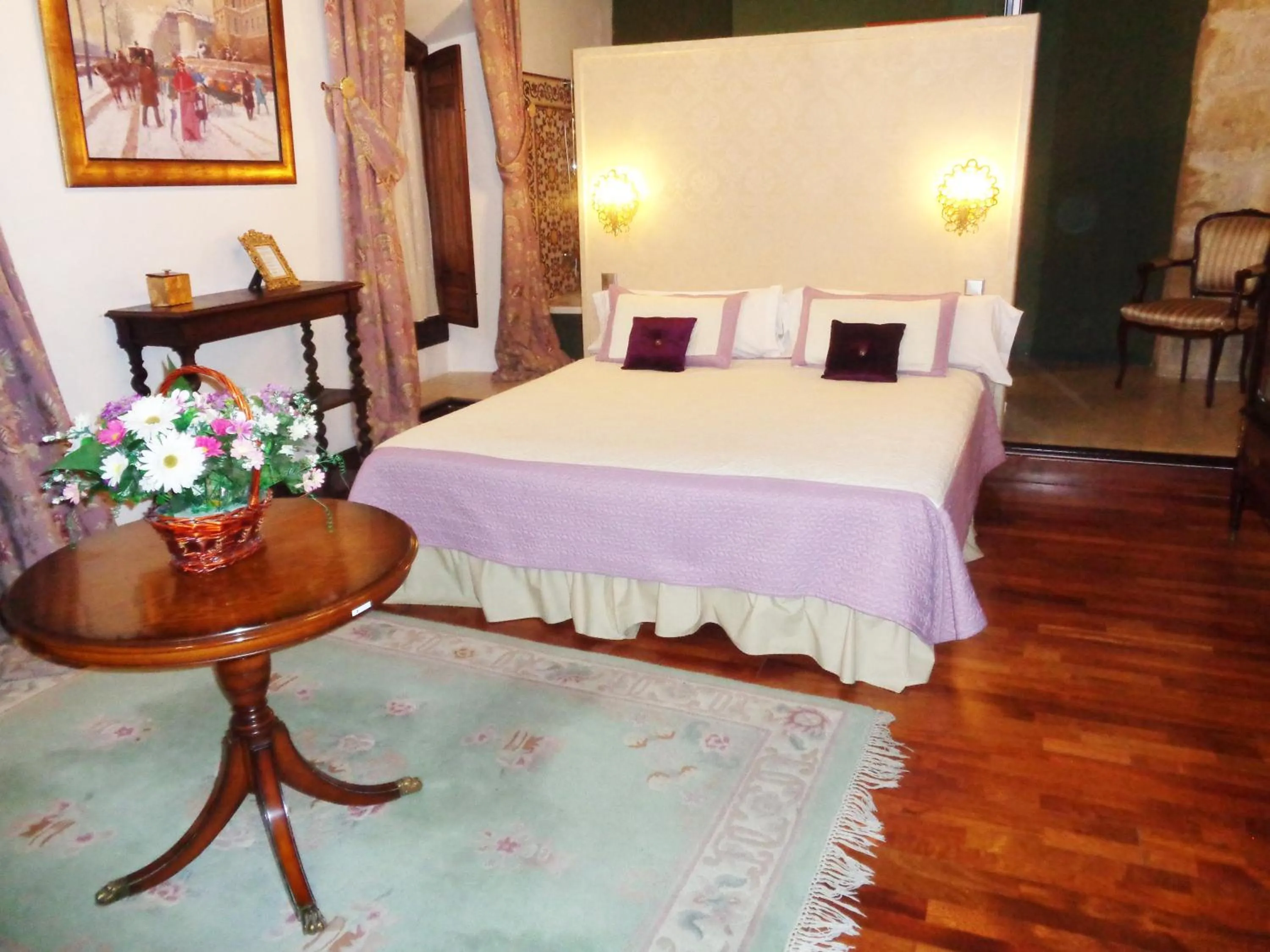 Decorative detail, Bed in Hotel Boutique Nueve Leyendas