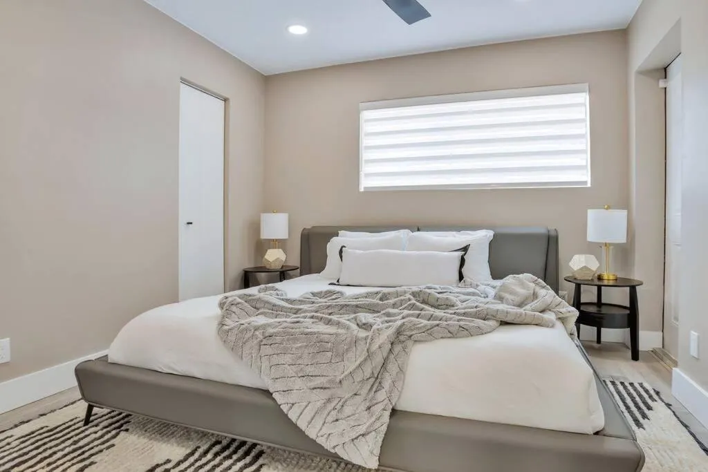 Bed in Stunning 2 Story Villa with Pool