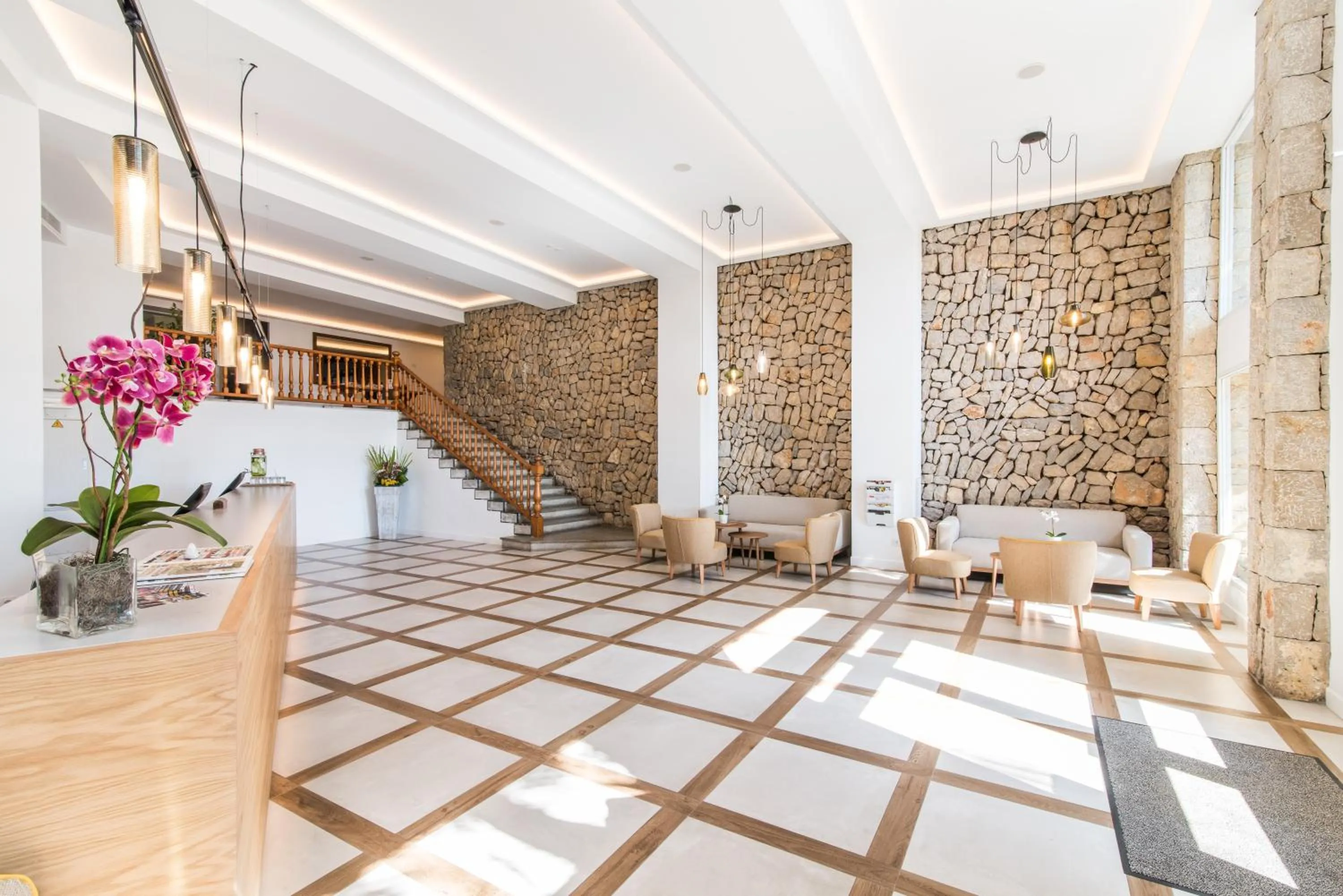 Lobby or reception in Hotel Na Taconera