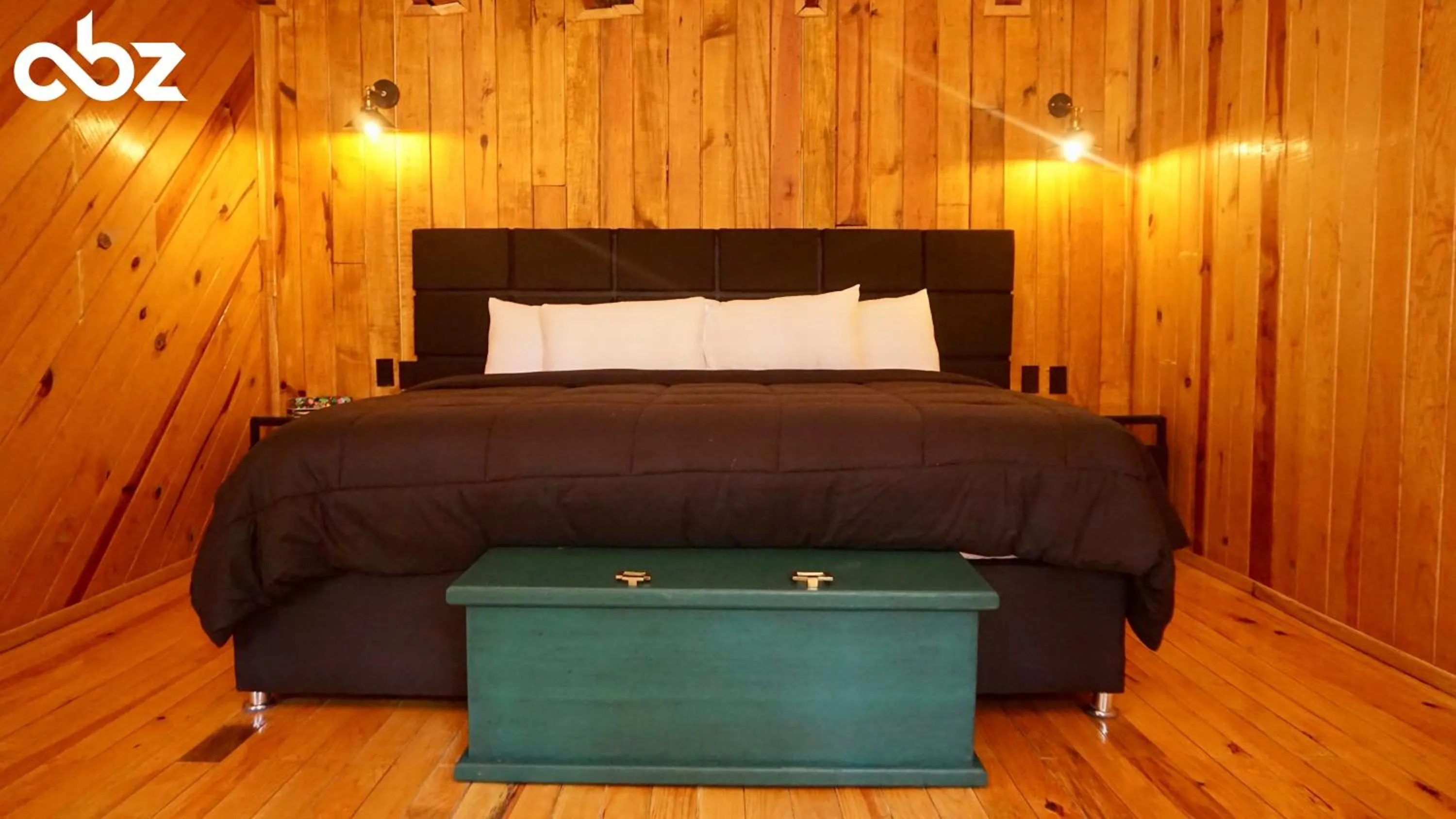 Bed in PINE TREE Mazamitla Hotel Boutique & Cabañas