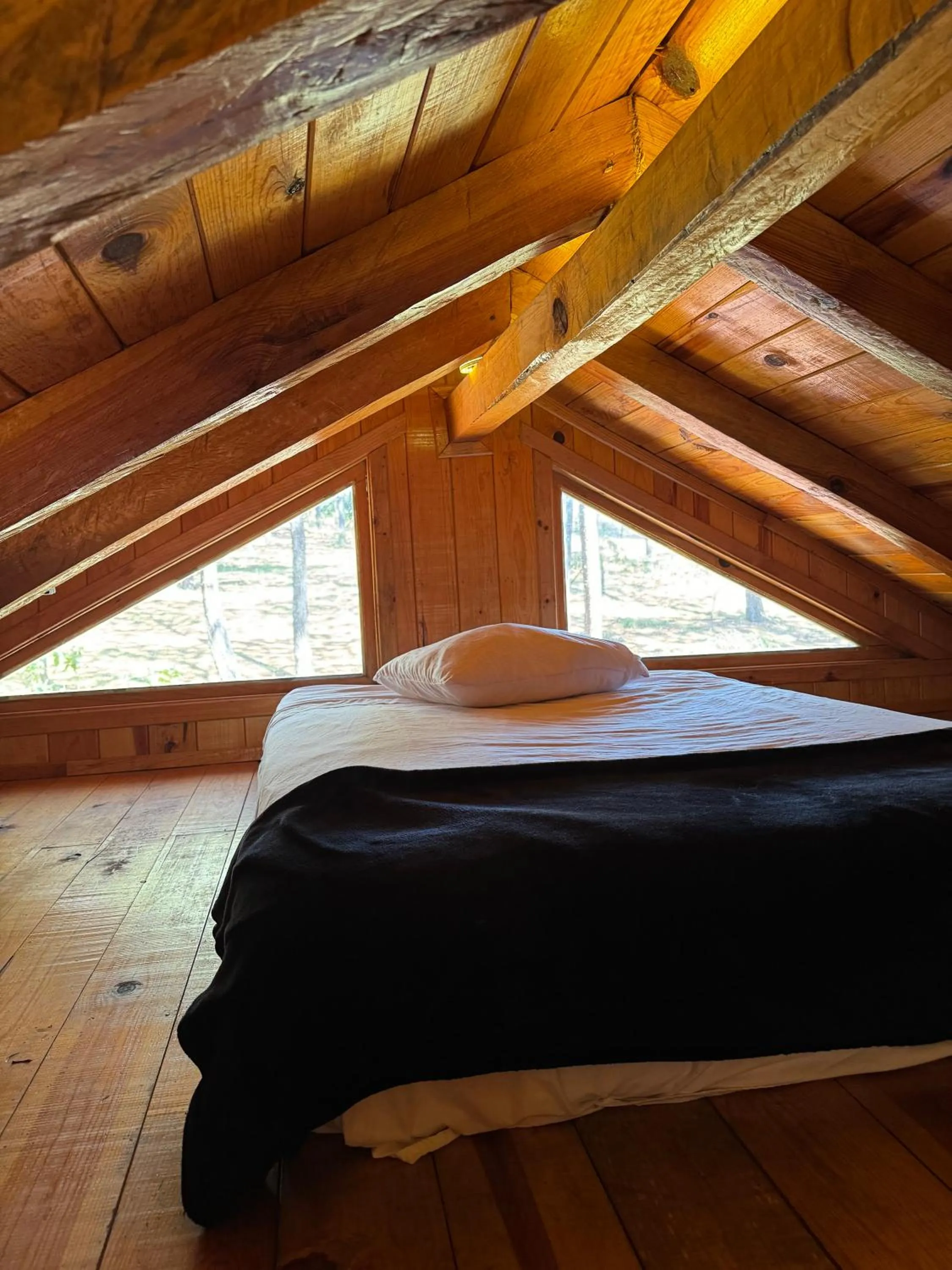 Bed in PINE TREE Mazamitla Hotel Boutique & Cabañas