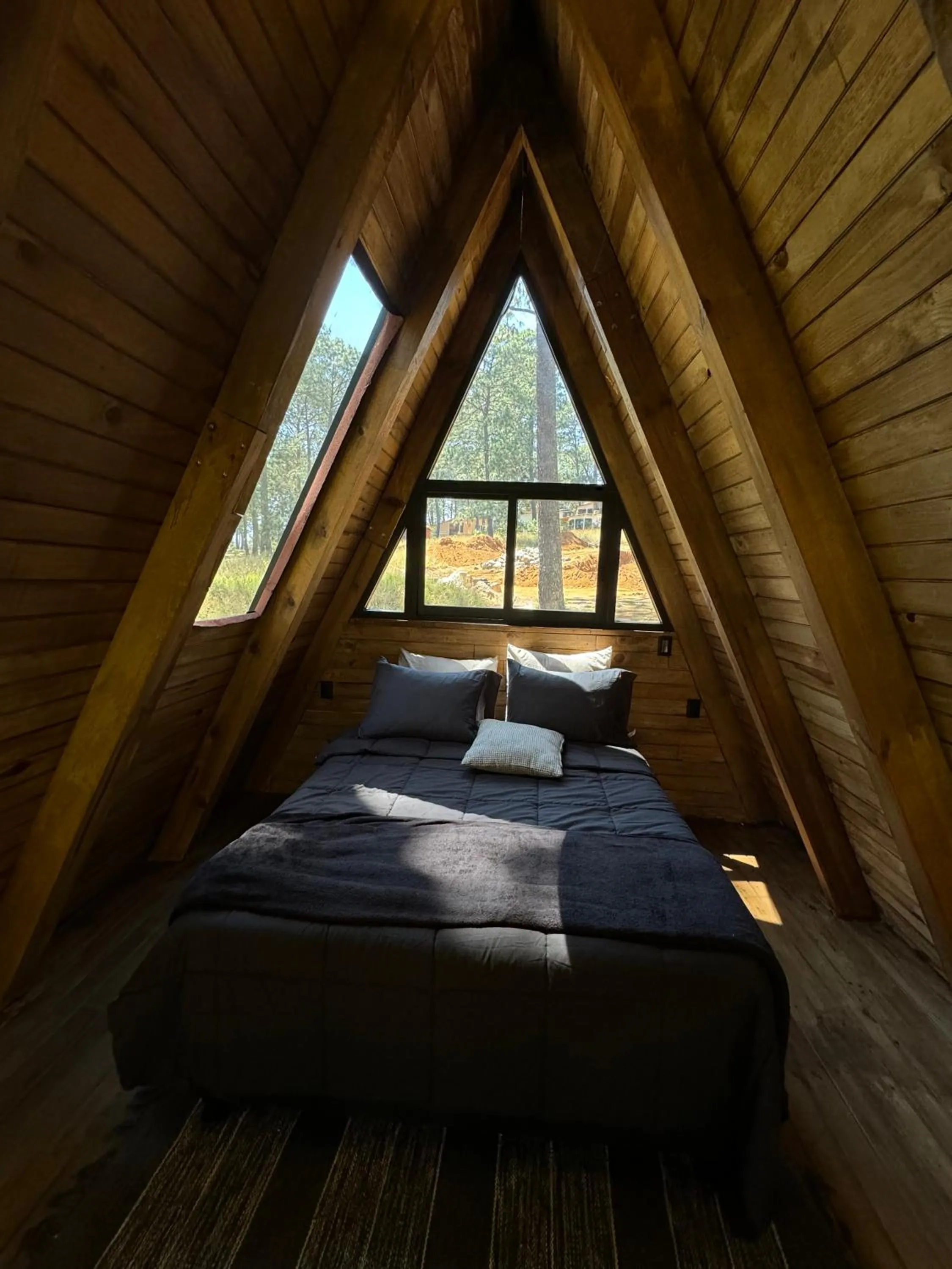 Bed in PINE TREE Mazamitla Hotel Boutique & Cabañas