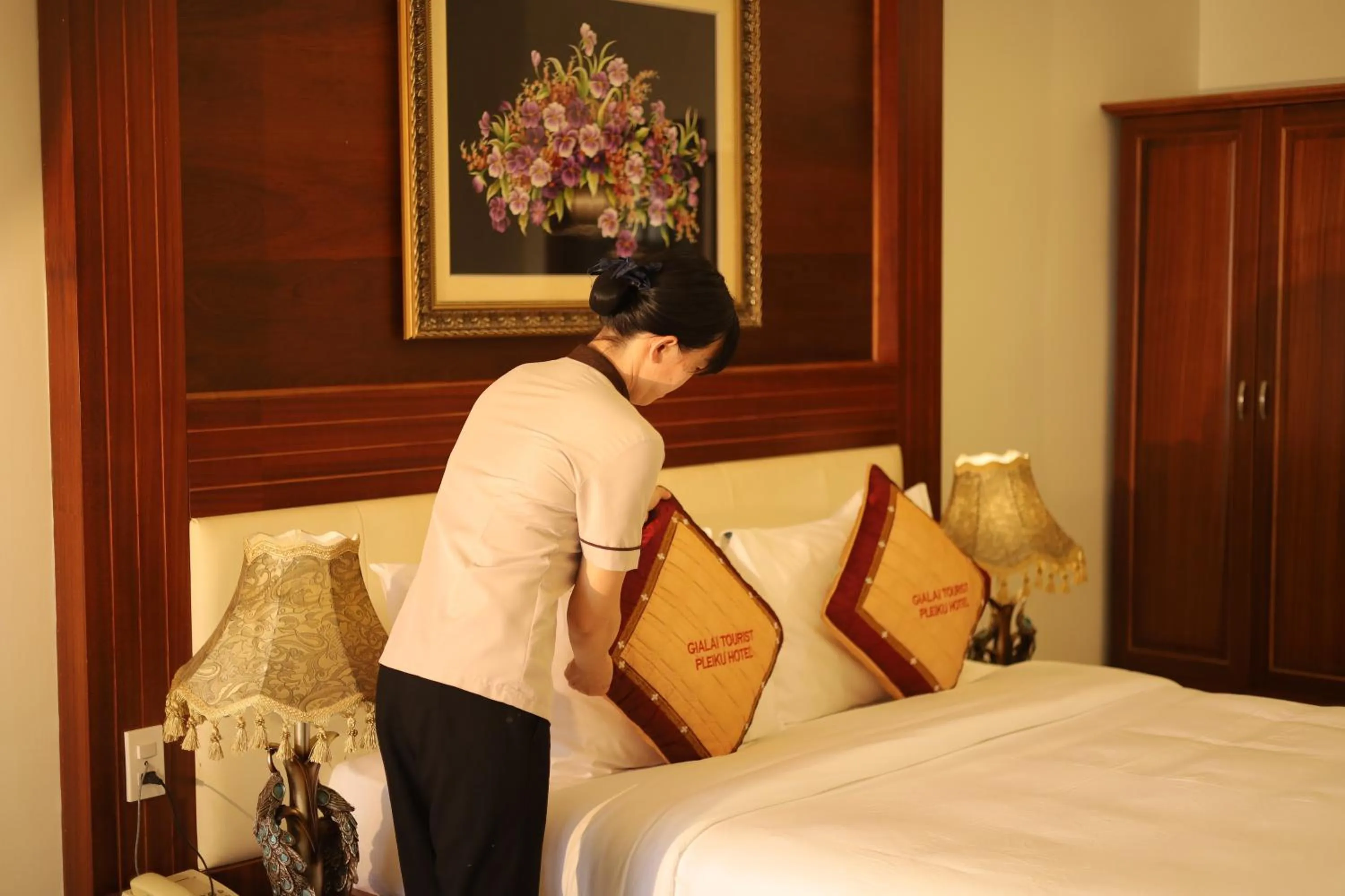 Bed in Pleiku Hotel by Gia Lai Tourist