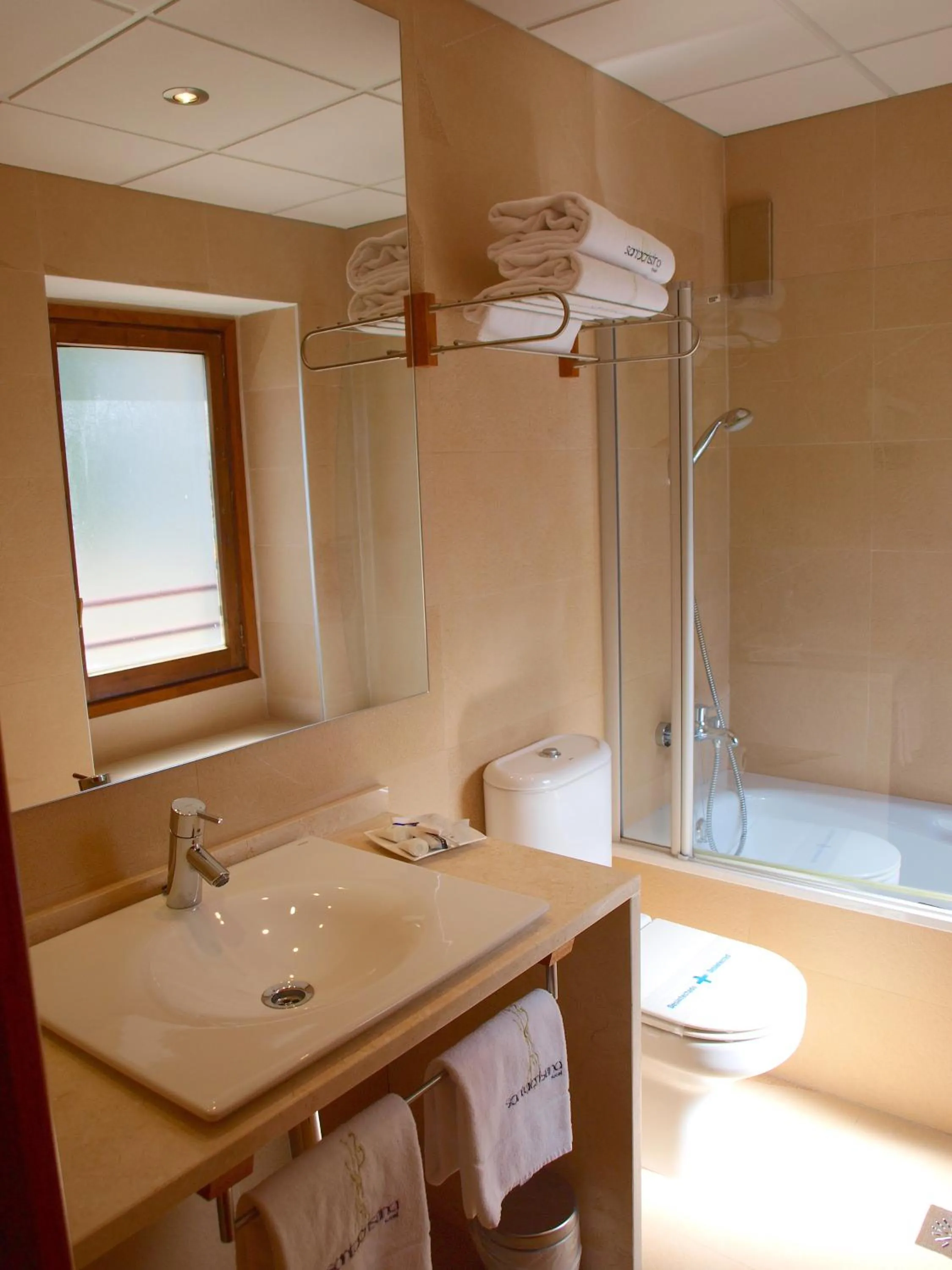 Bathroom in Hotel Santa Cristina Petit Spa