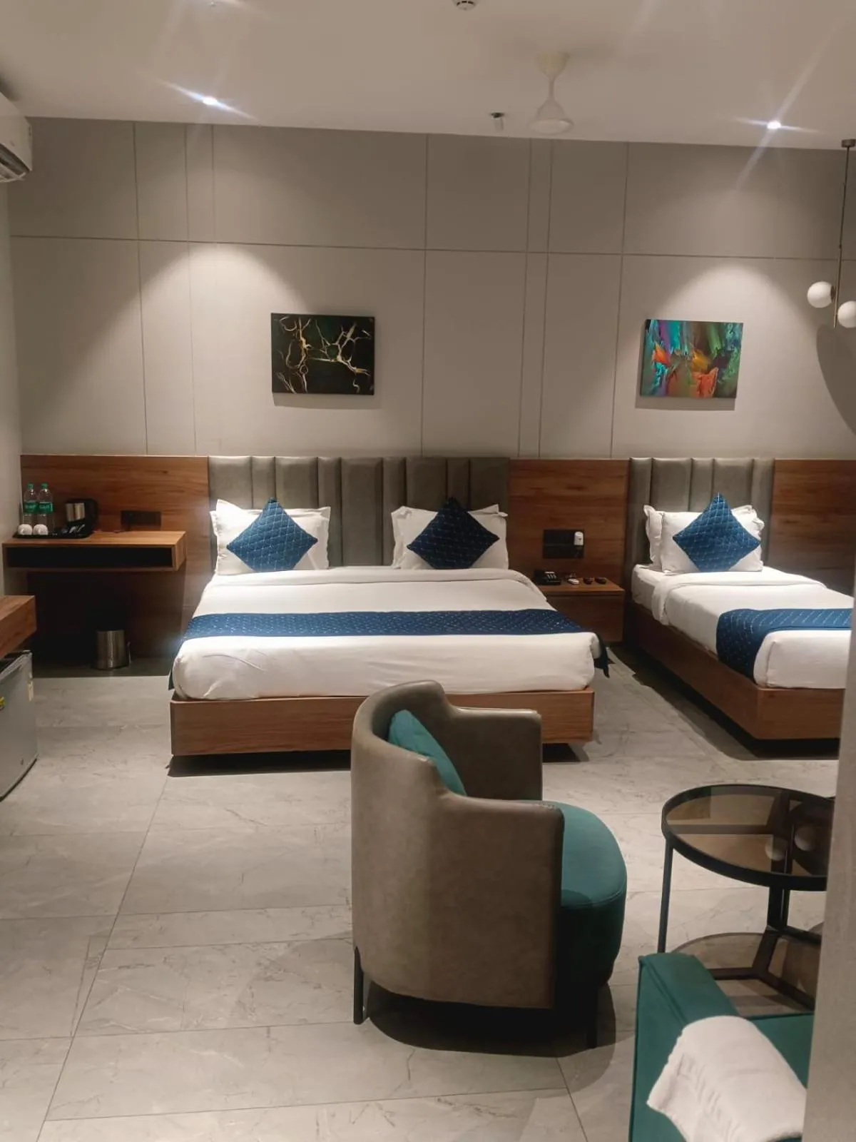 Bedroom, Bed in Hotel Akruti, Nanded