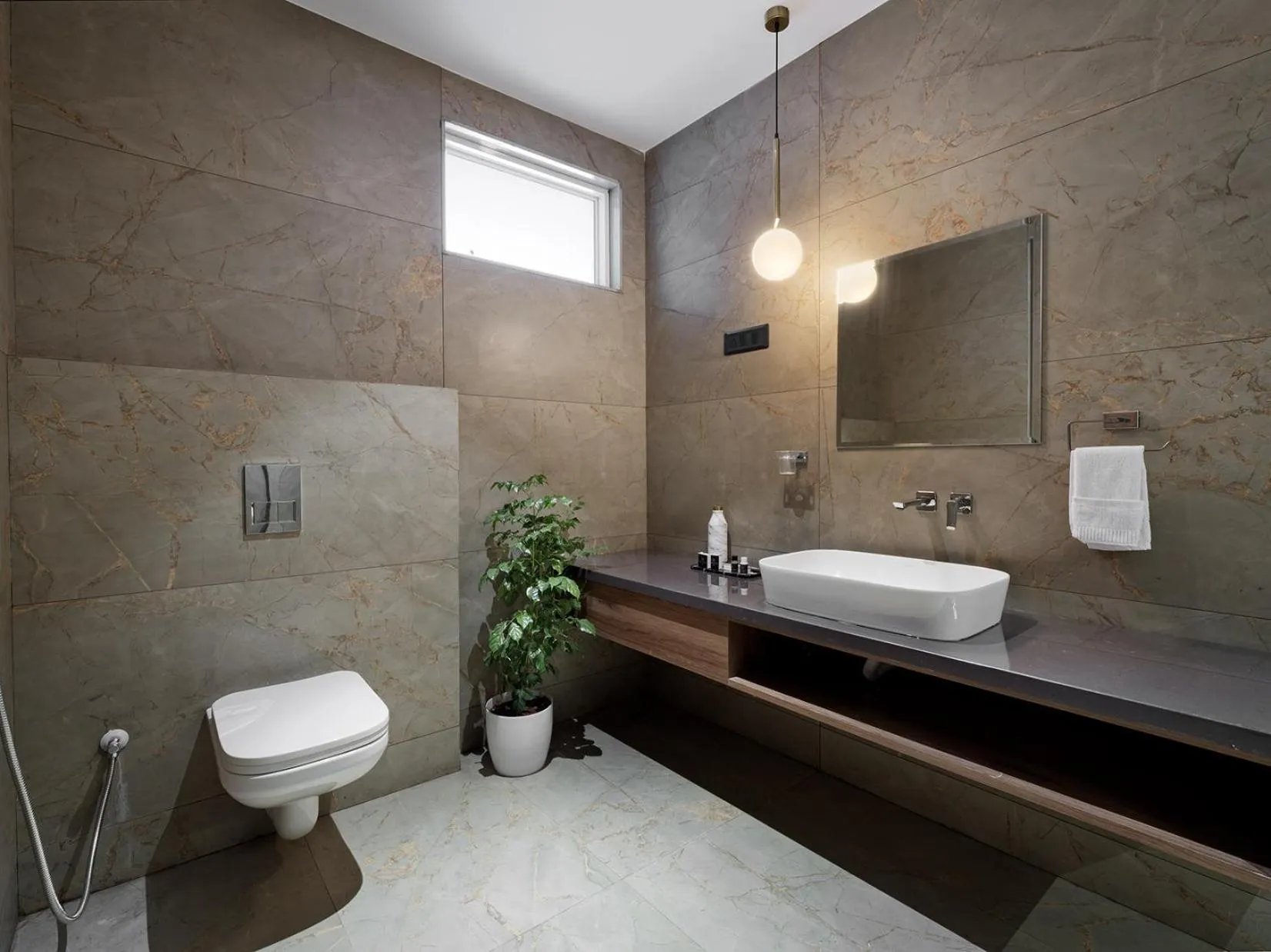 Toilet in Hotel Akruti, Nanded