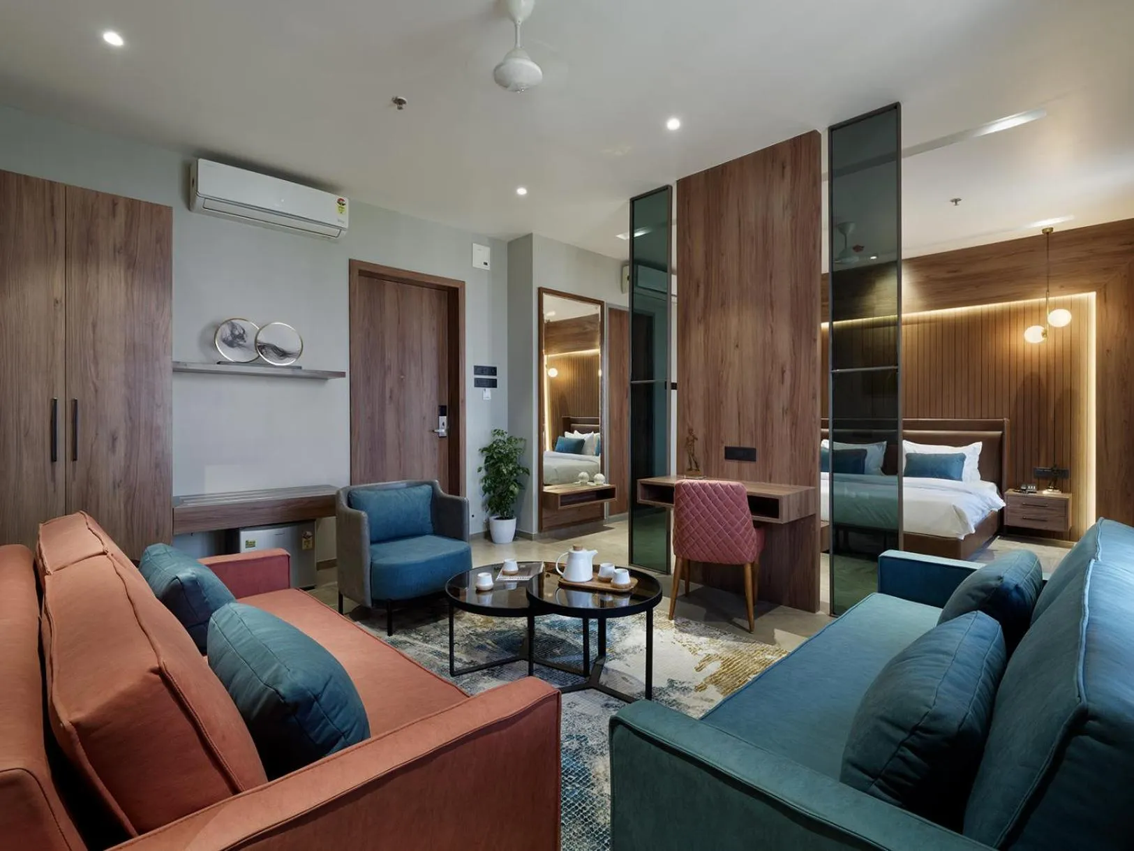 Bed in Hotel Akruti, Nanded