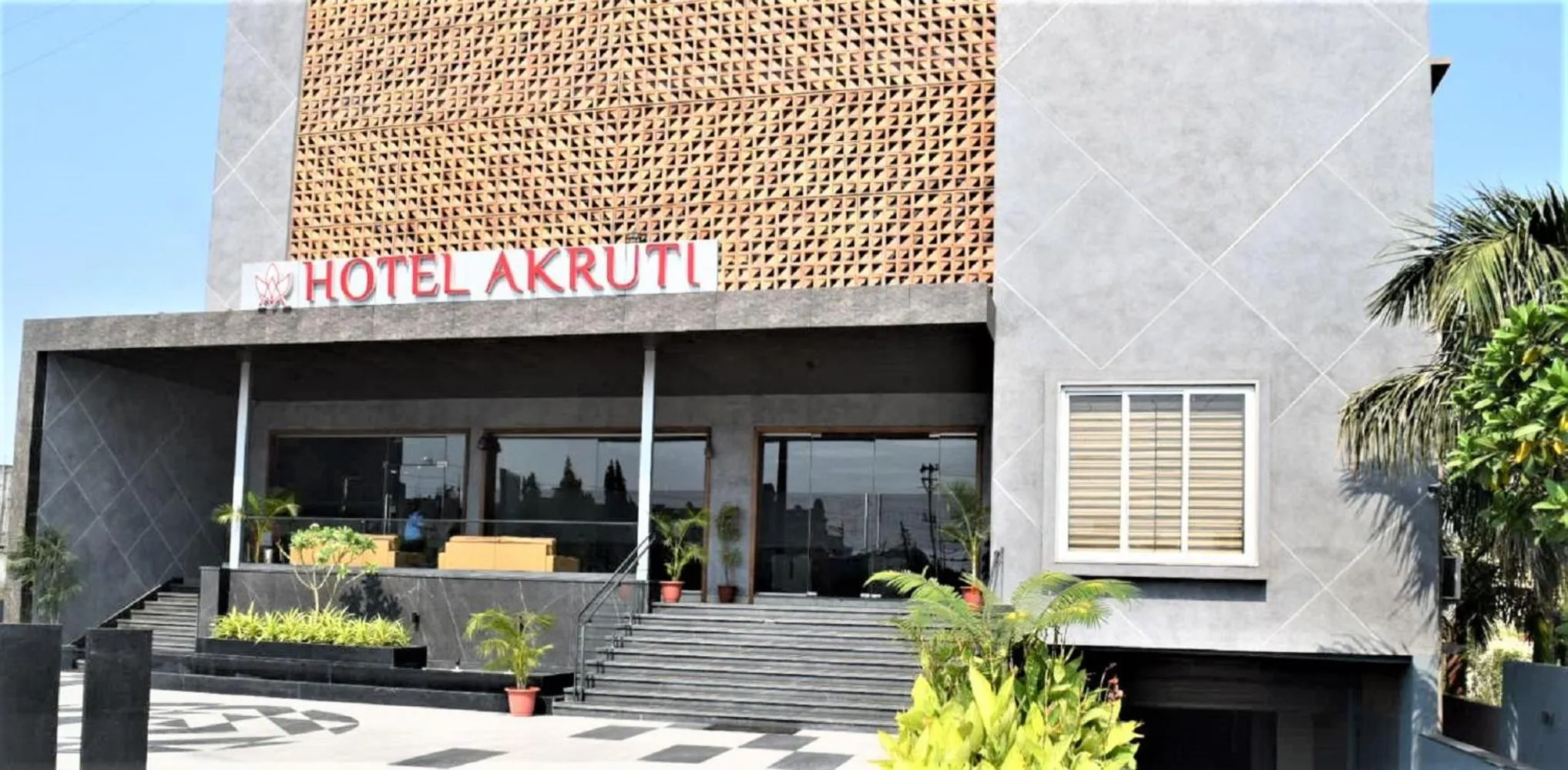 Facade/entrance in Hotel Akruti, Nanded
