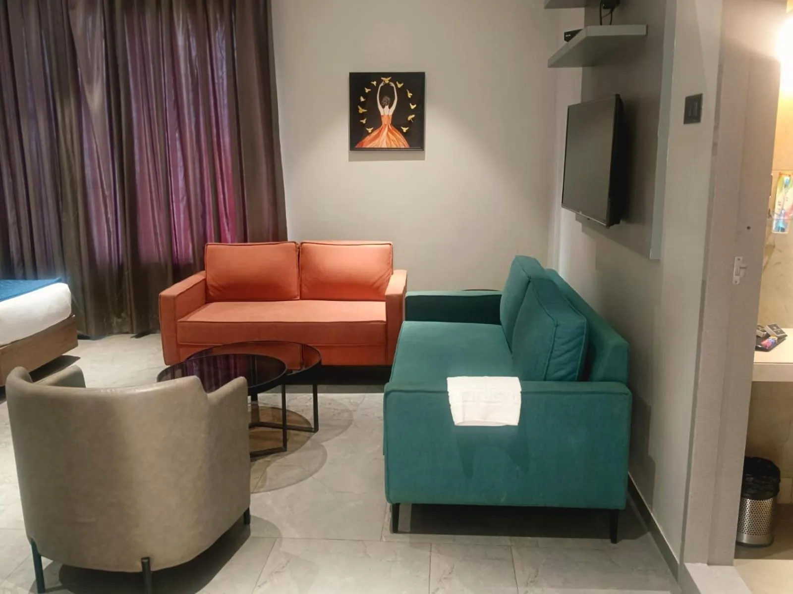 Living room in Hotel Akruti, Nanded