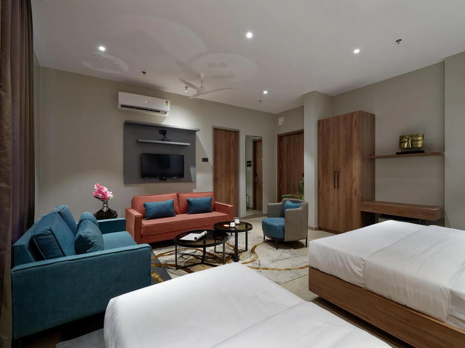 Bed in Hotel Akruti, Nanded