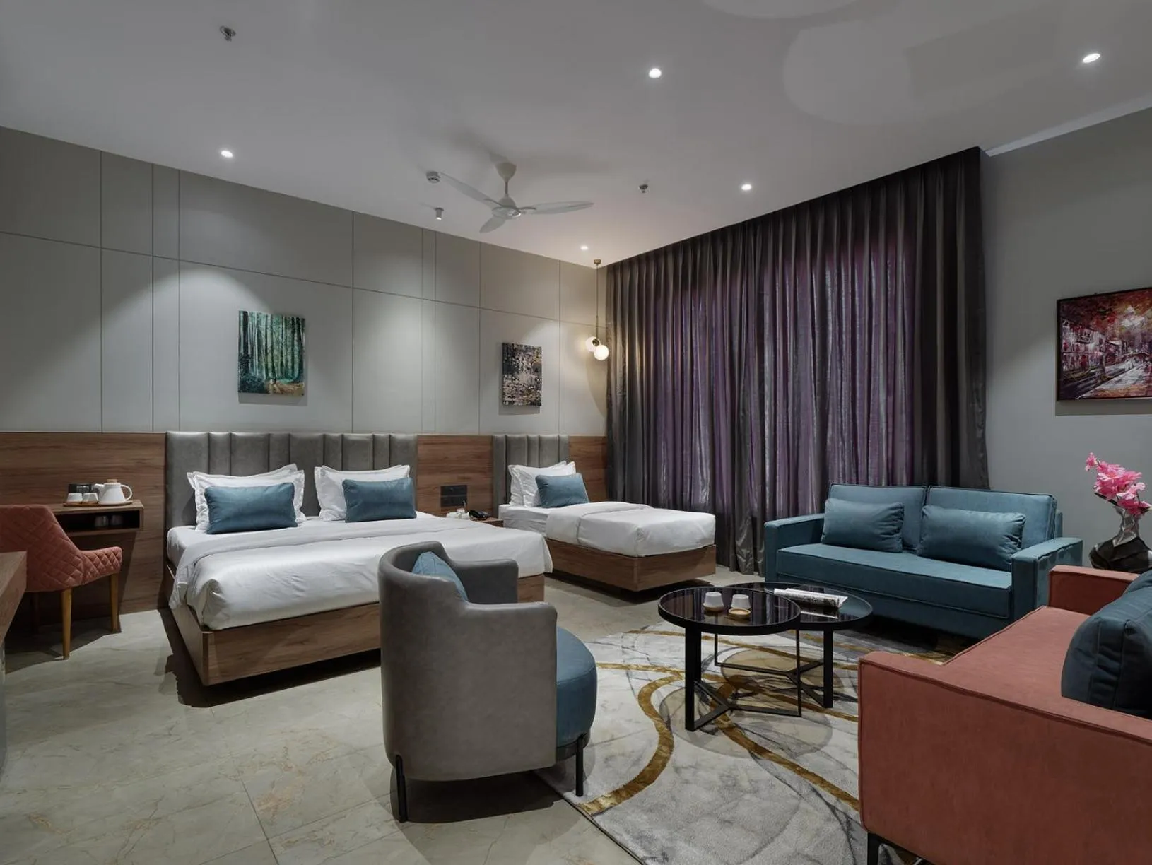 Bed in Hotel Akruti, Nanded