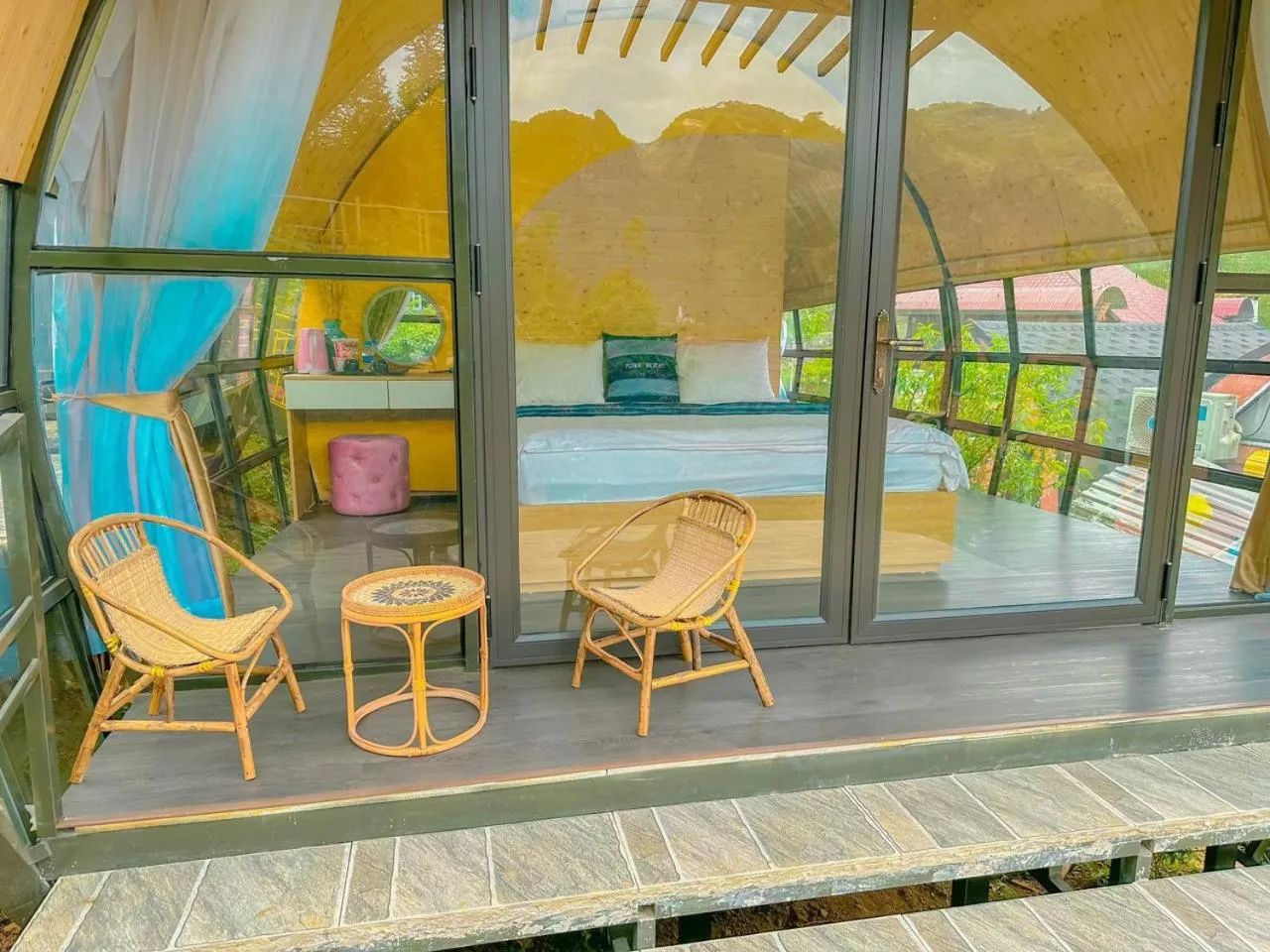 Balcony/Terrace in Plum Homestay Đồng Văn