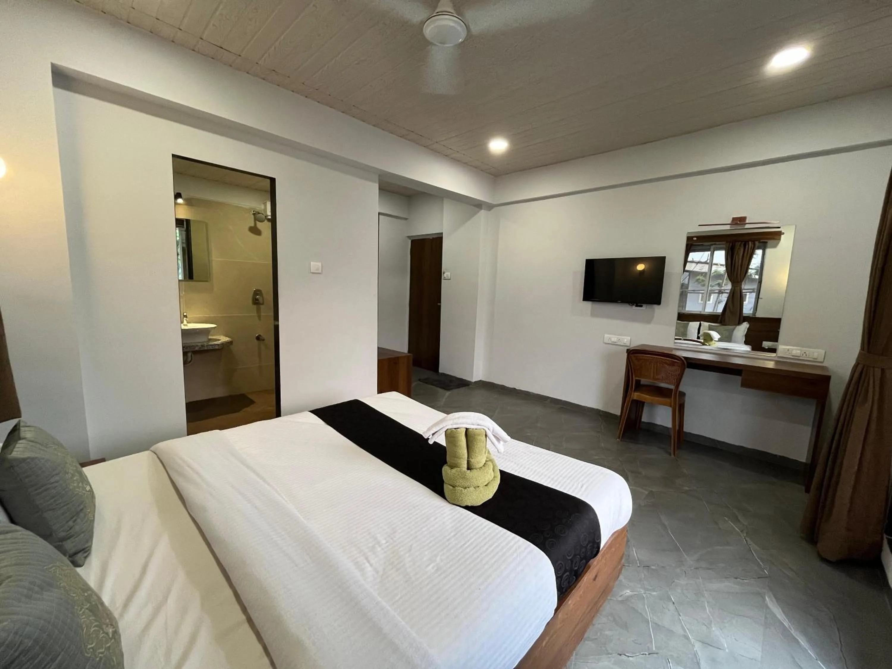 Photo of the whole room, Bed in HillRock Resort & Villas, Neral-Karjat