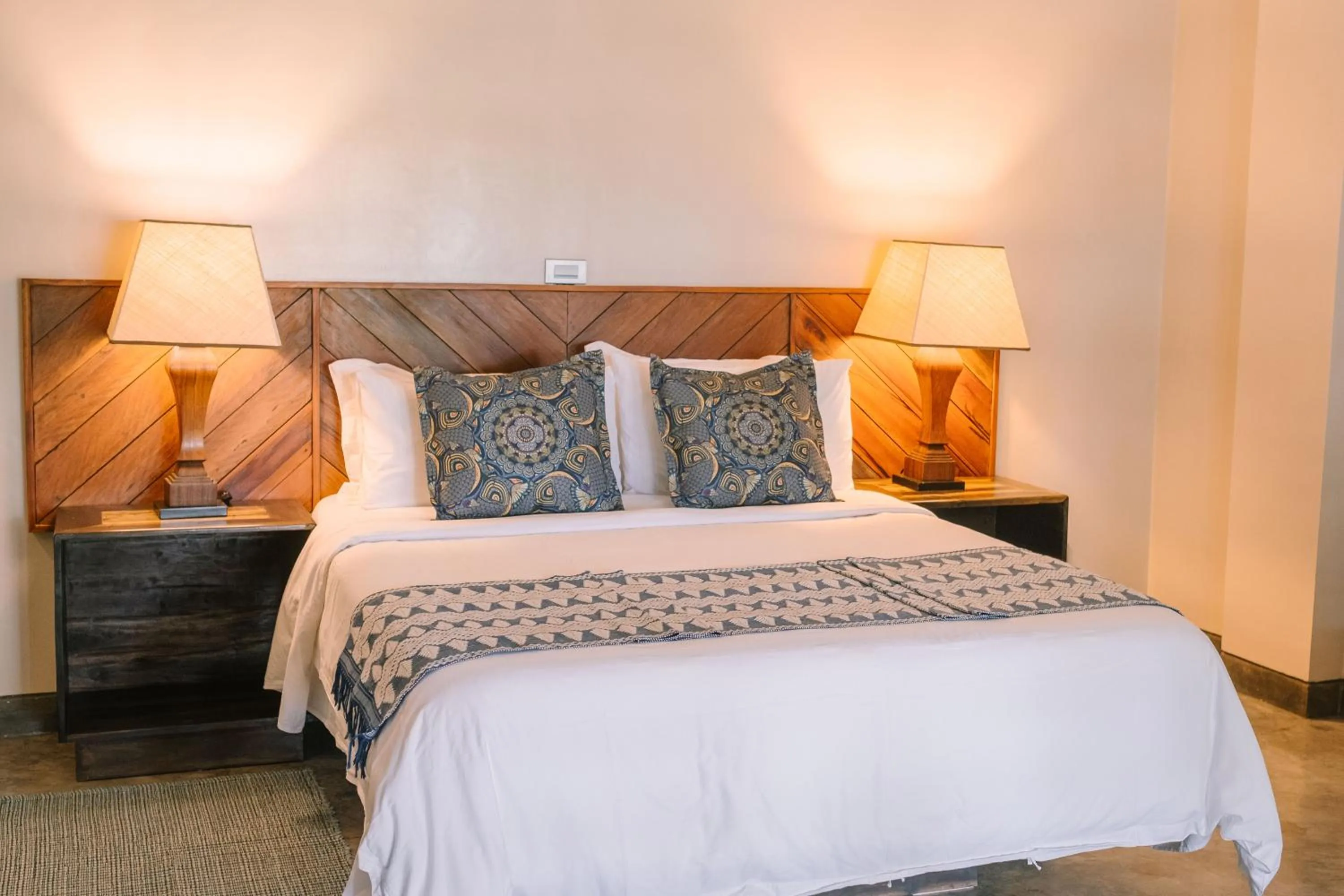 Bed in Kaimana Resort Siargao