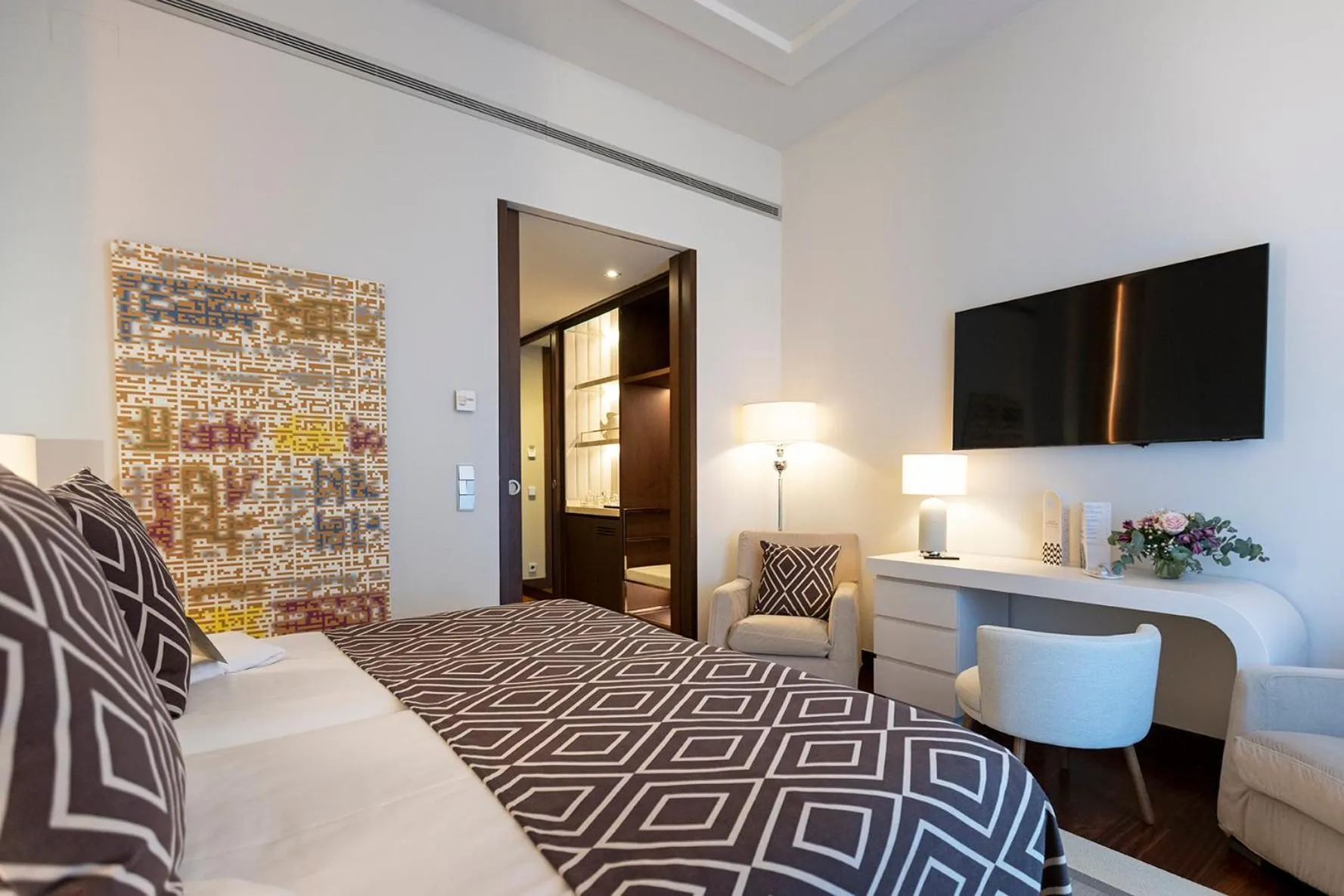 Bedroom, Bed in Hospes Amérigo, Alicante, a Member of Design Hotels