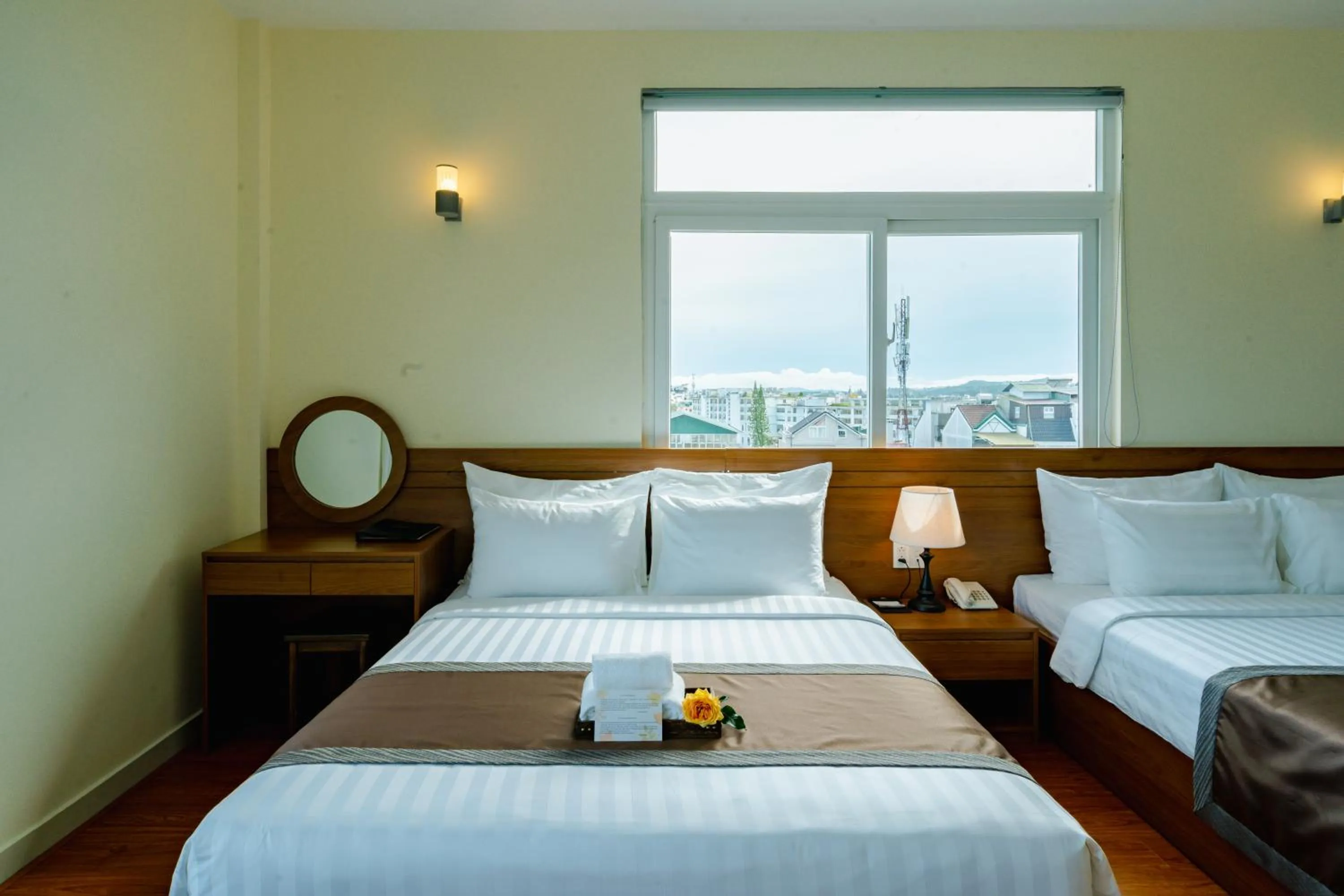 Bed in Bombo DaLat Hotel