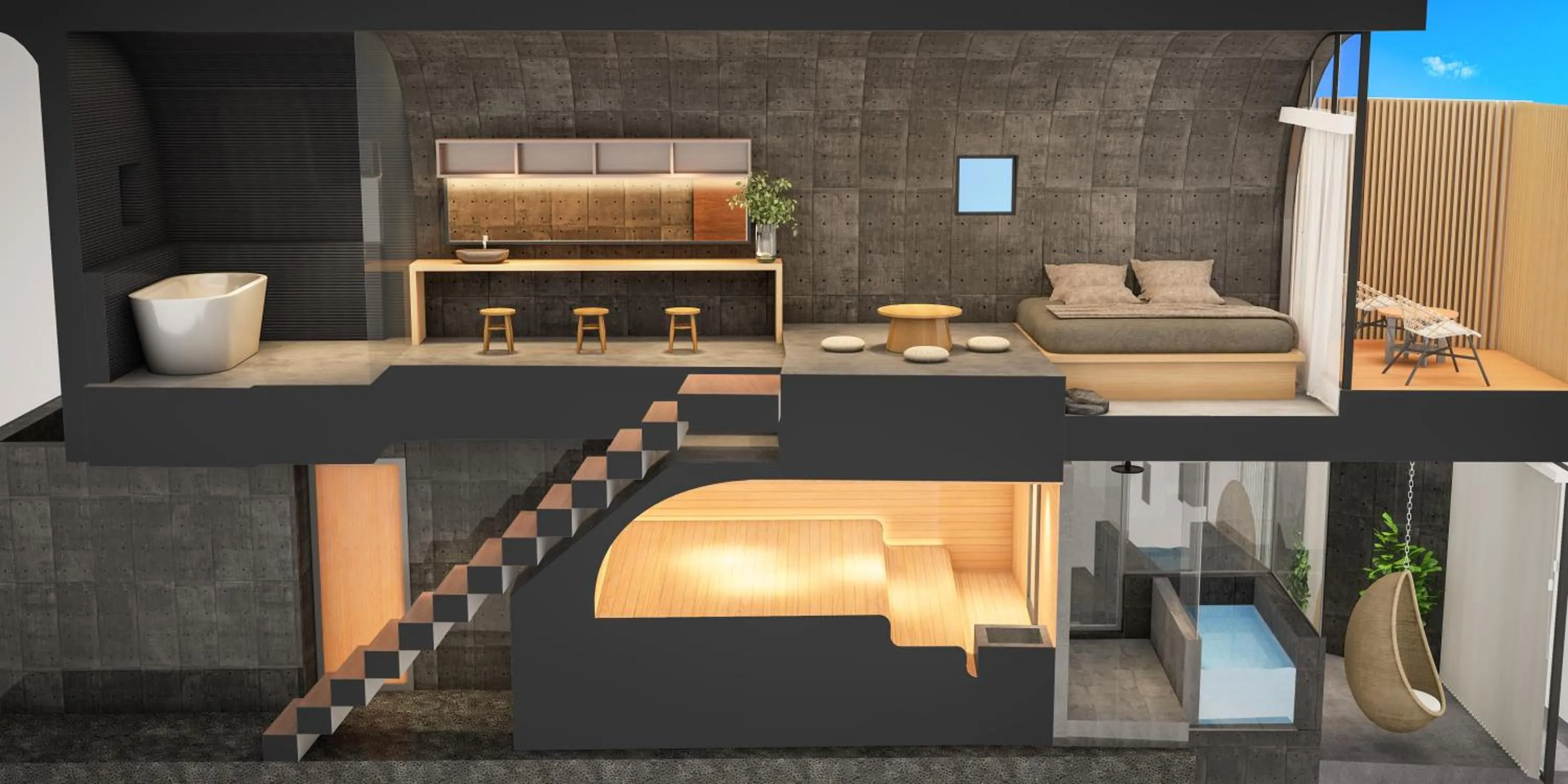 Photo of the whole room in Boutique Sauna ARCH