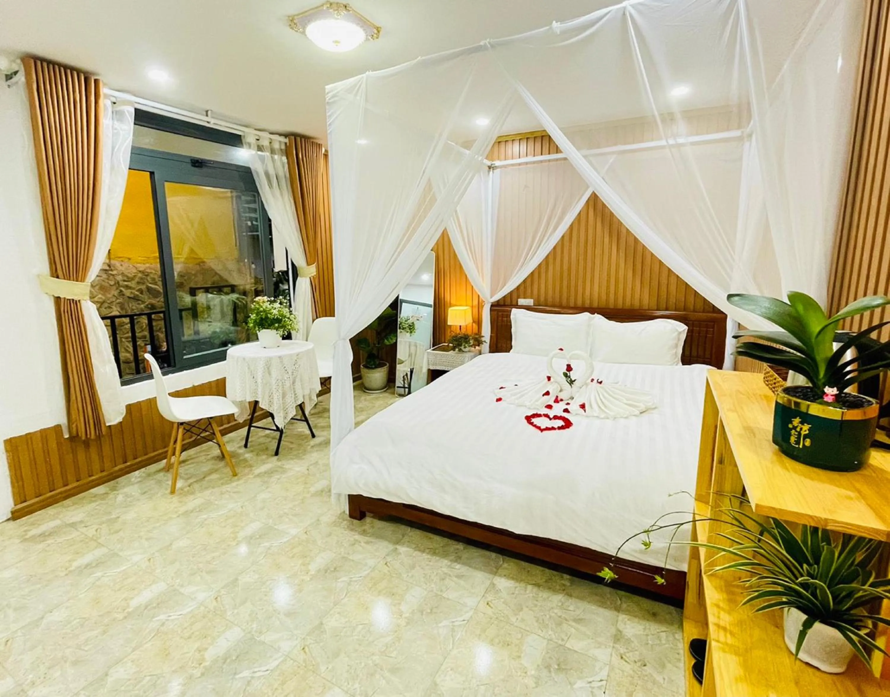 Bedroom, Bed in Pine Forest House Dalat