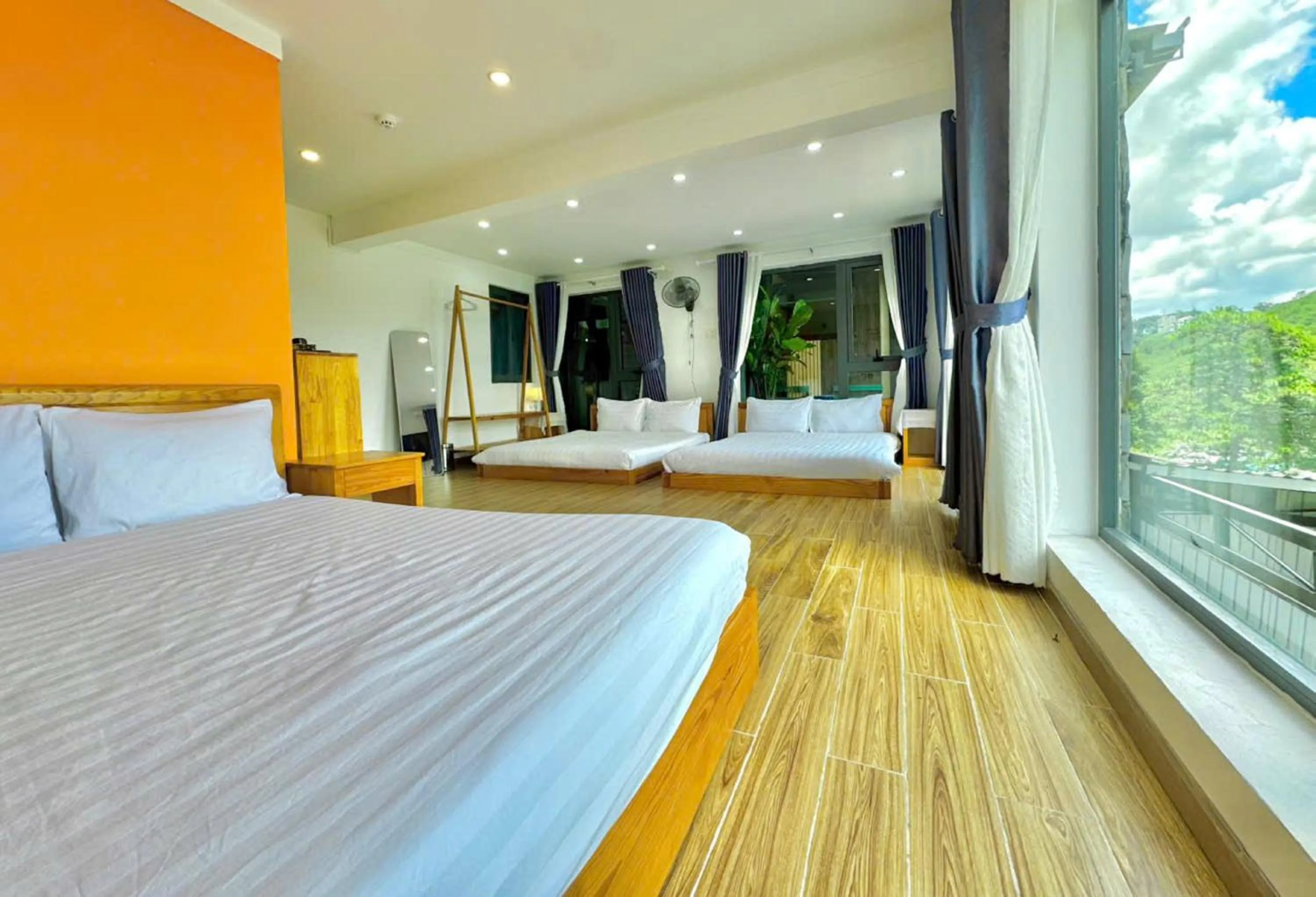 Bed in Pine Forest House Dalat