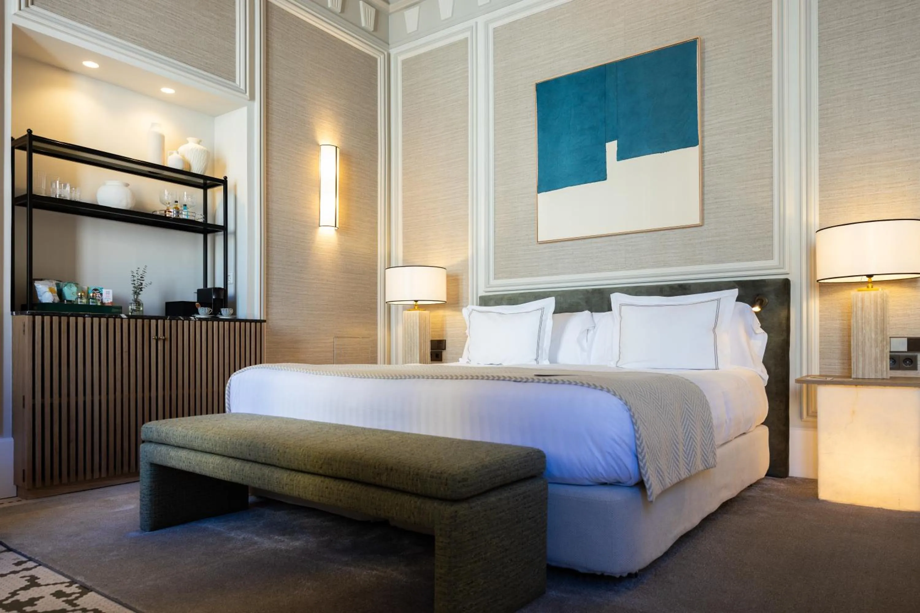 Bed in Hospes Palacio de los Patos, a Member of Design Hotels