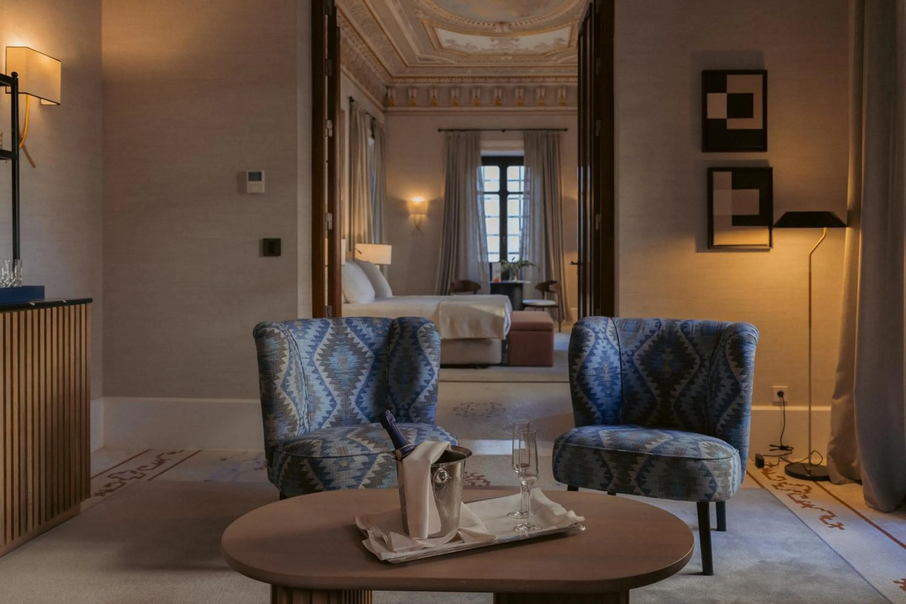Living room in Hospes Palacio de los Patos, a Member of Design Hotels