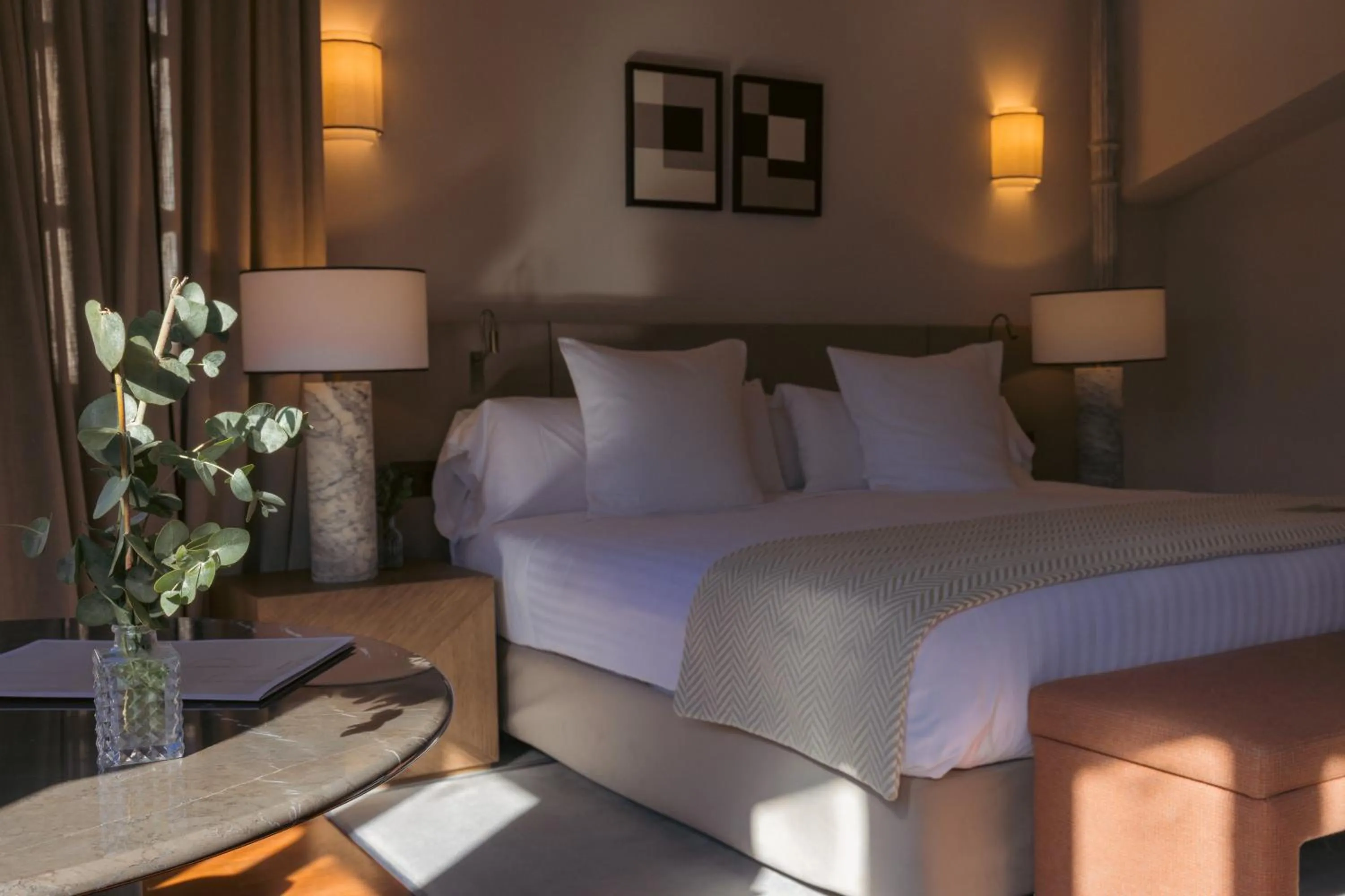 Bed in Hospes Palacio de los Patos, a Member of Design Hotels