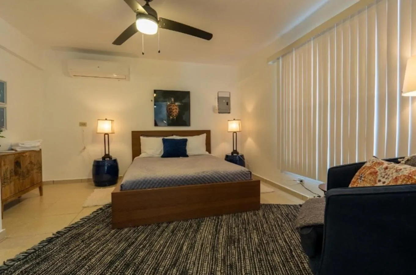 Bed in El Flamingo Beach Club