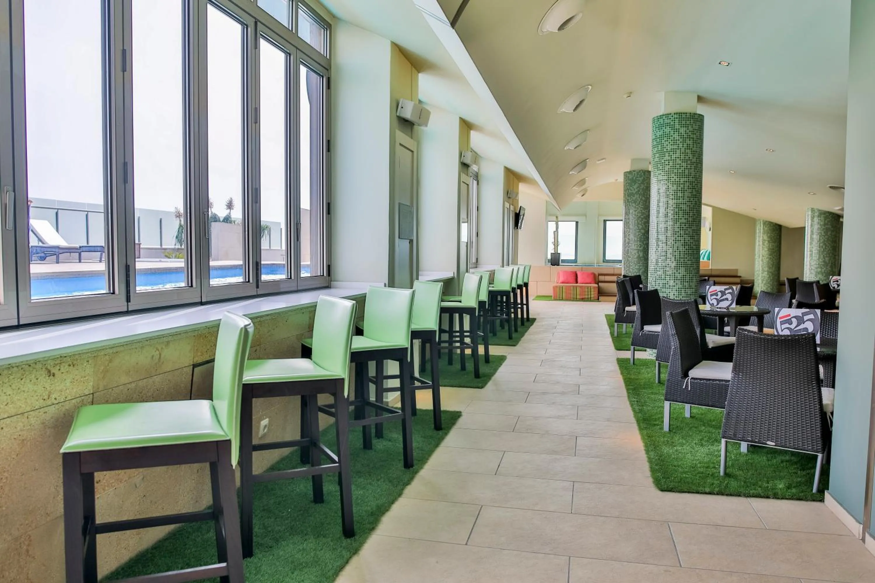 Pool view in Hotel 525