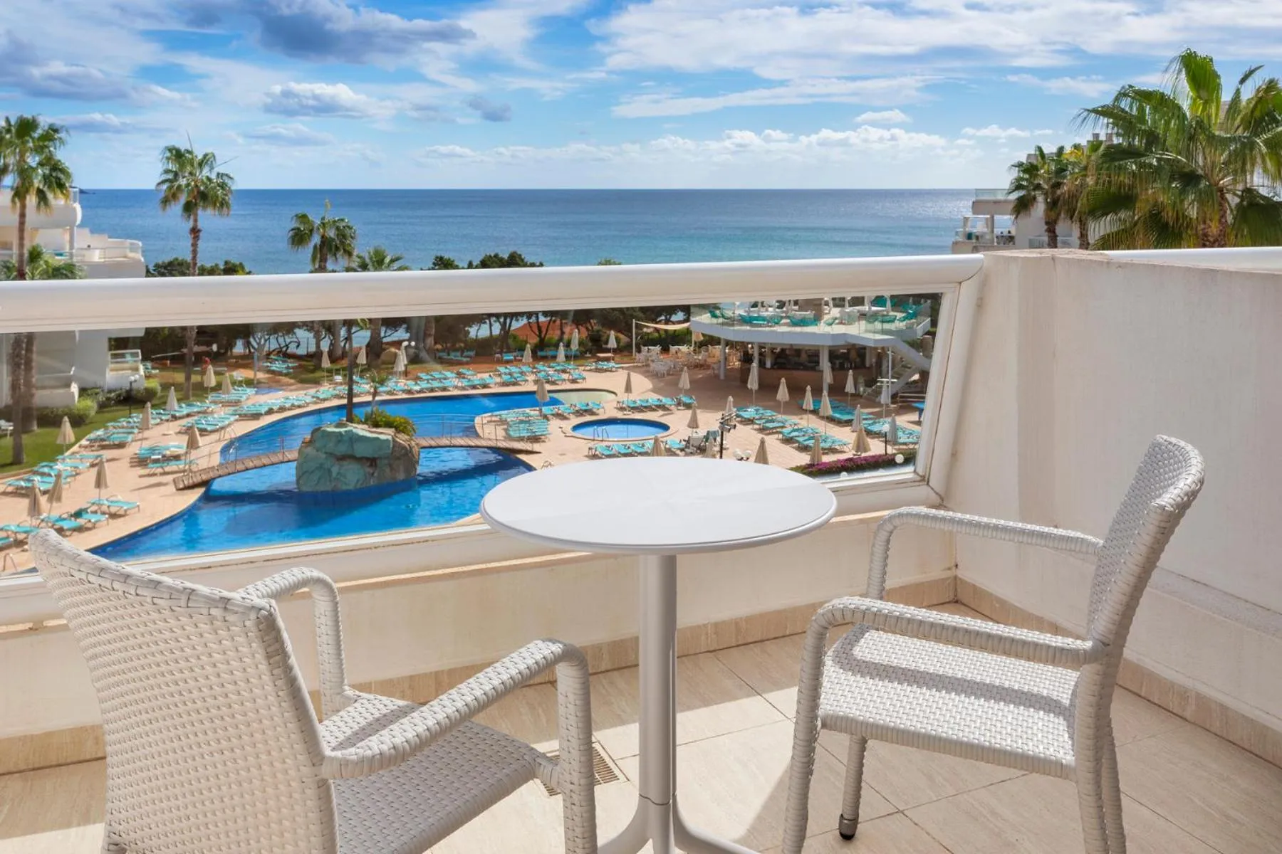 Sea view in Aparthotel Tropic Garden