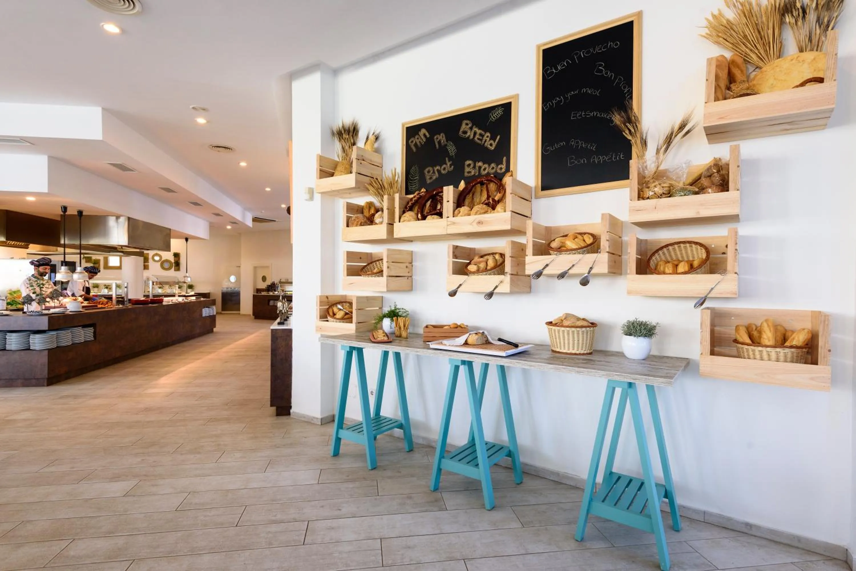 Buffet breakfast in Aparthotel Tropic Garden