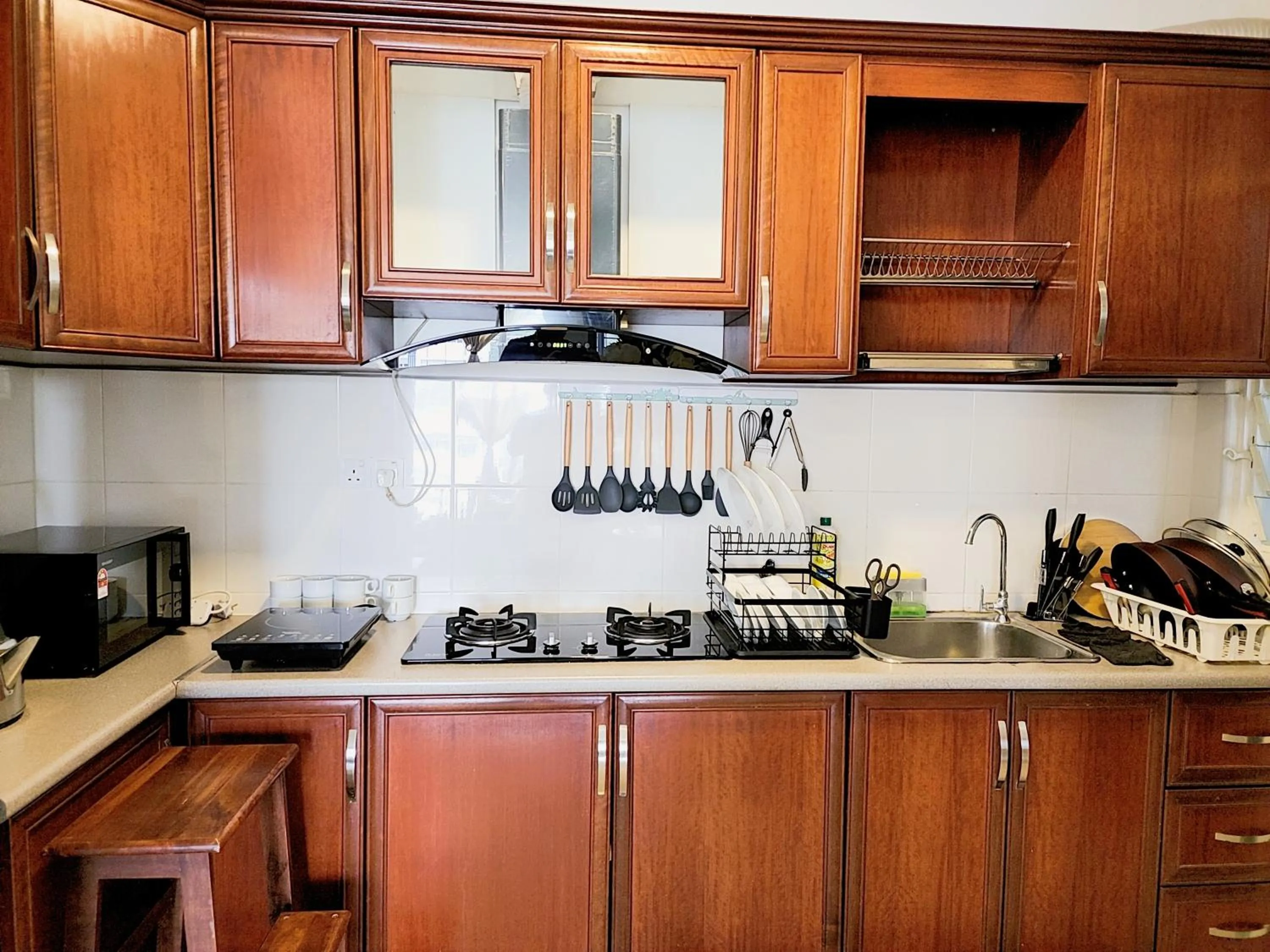 kitchen in Putrajaya Dwiputra Residences, Fully Air-Con 3BR Homestay
