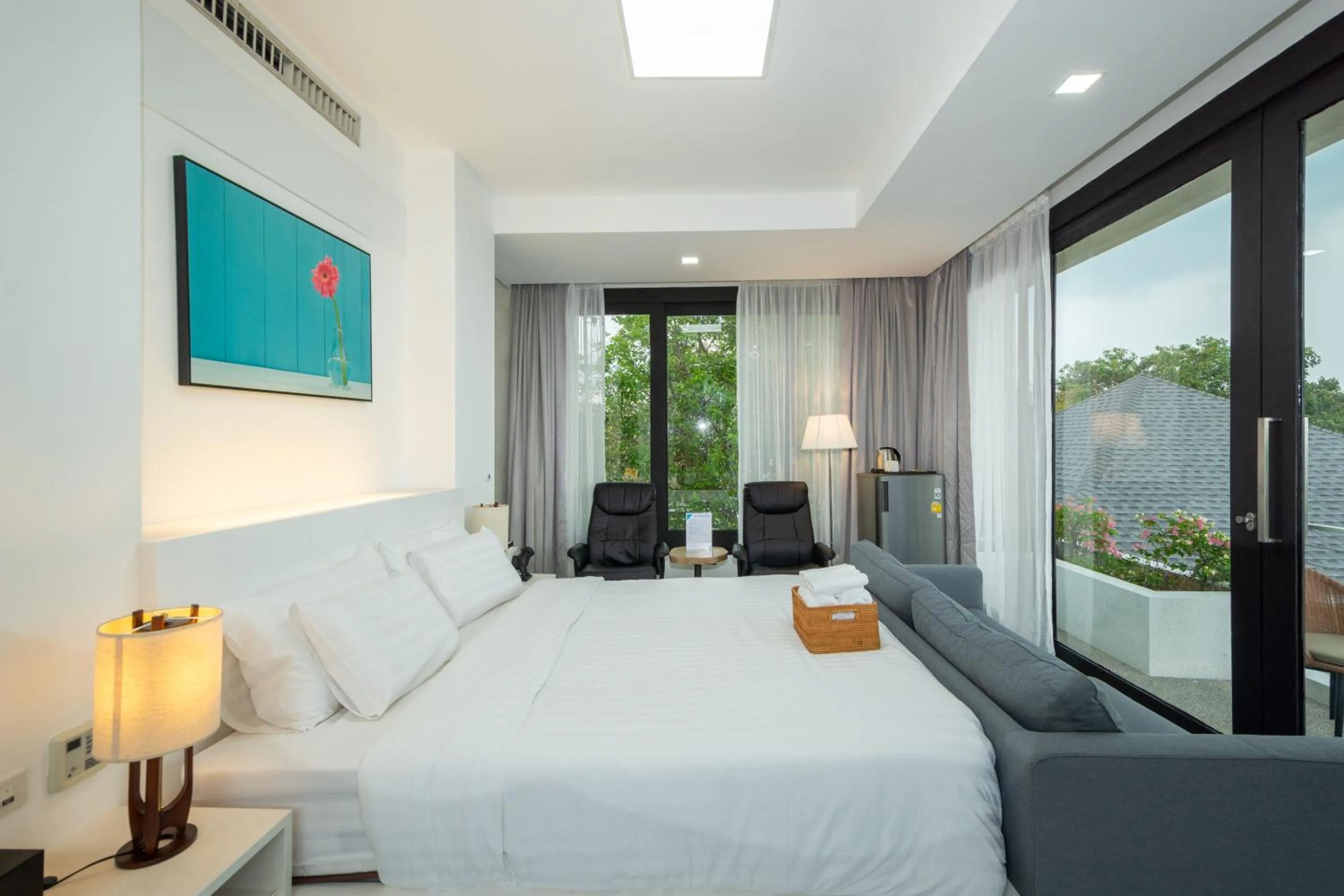 Bed in Bluemango Pool Villa & Resort Koh Samui