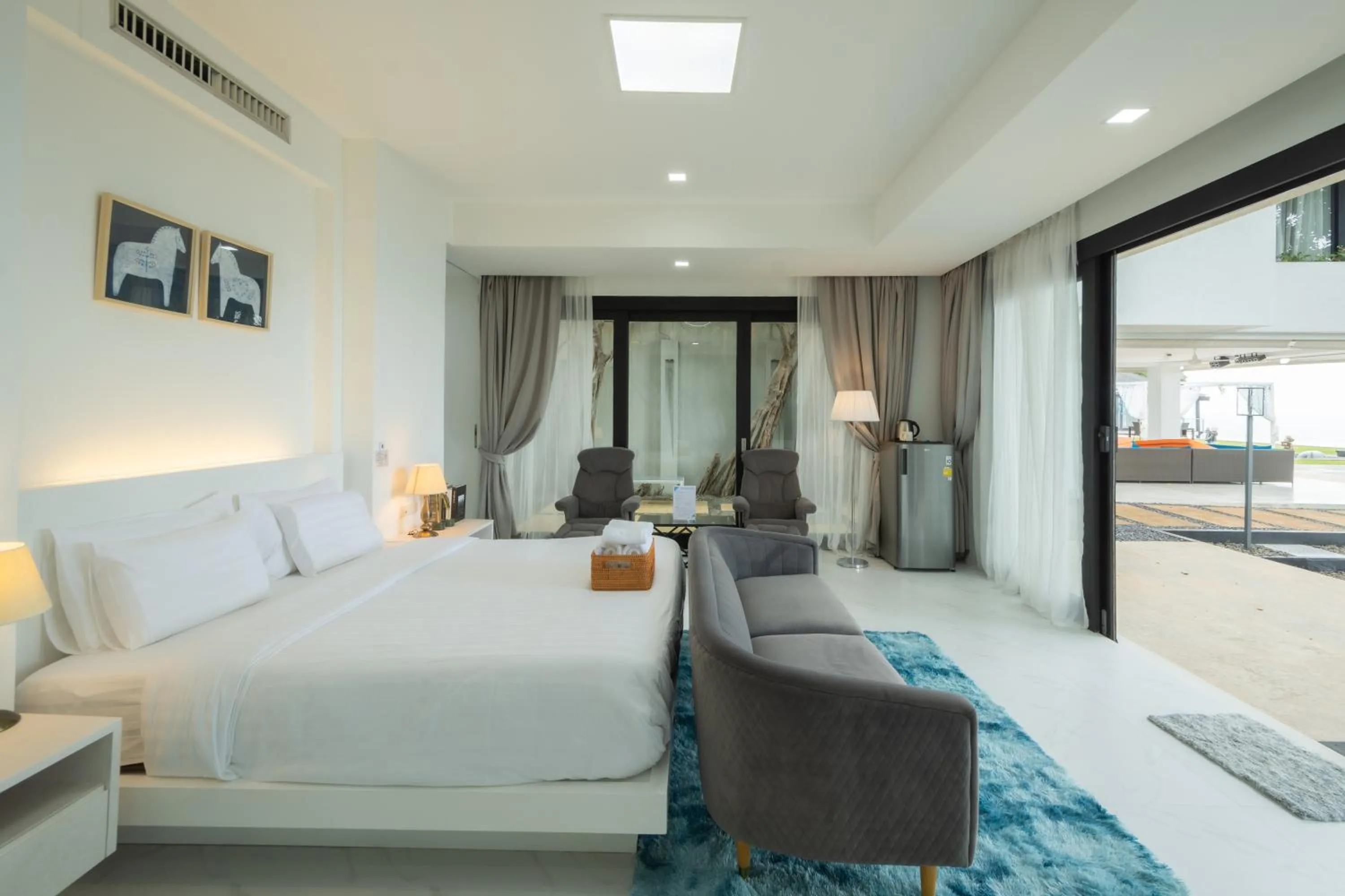 Bed in Bluemango Pool Villa & Resort Koh Samui