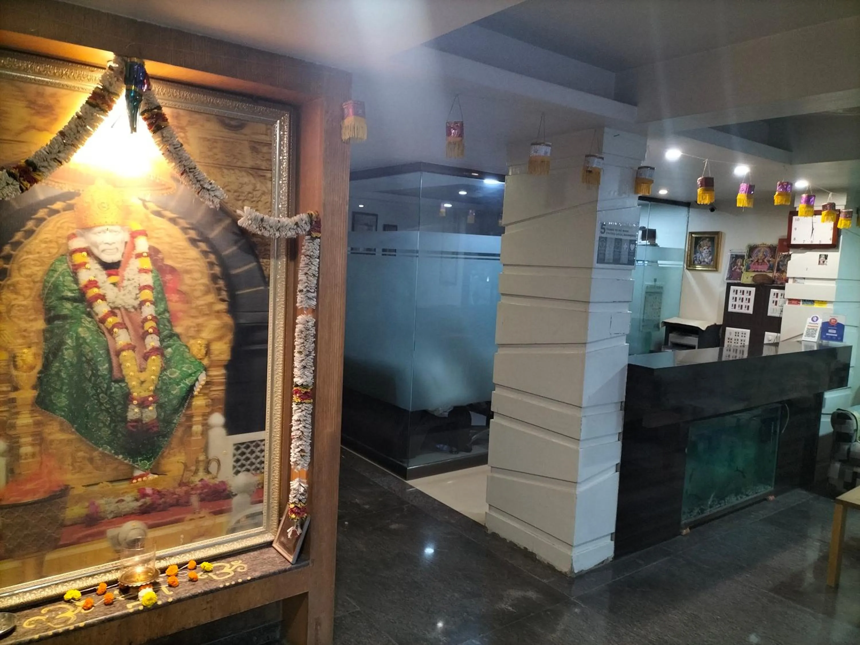 Lobby or reception in HOTEL SAI SURYA